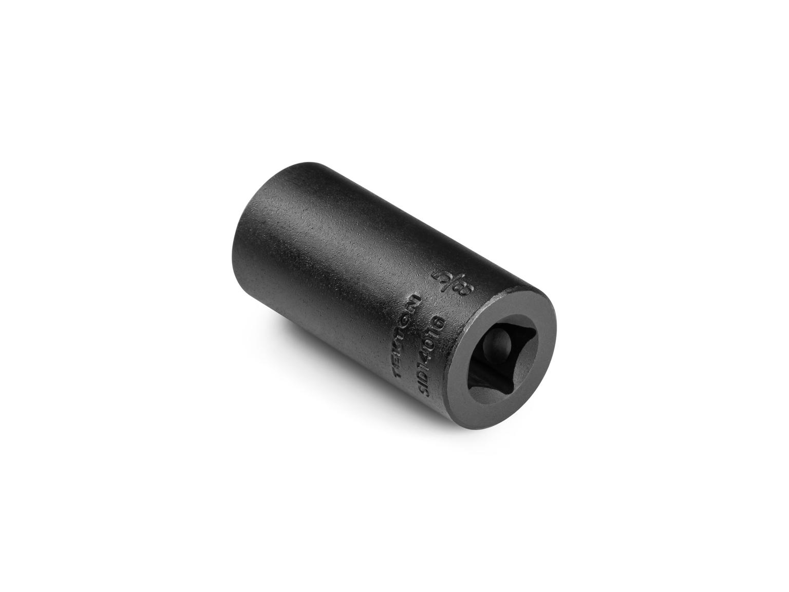 Back angle view of Tekton 5/8 inch impact drive 6-point socket. Item #SID14016