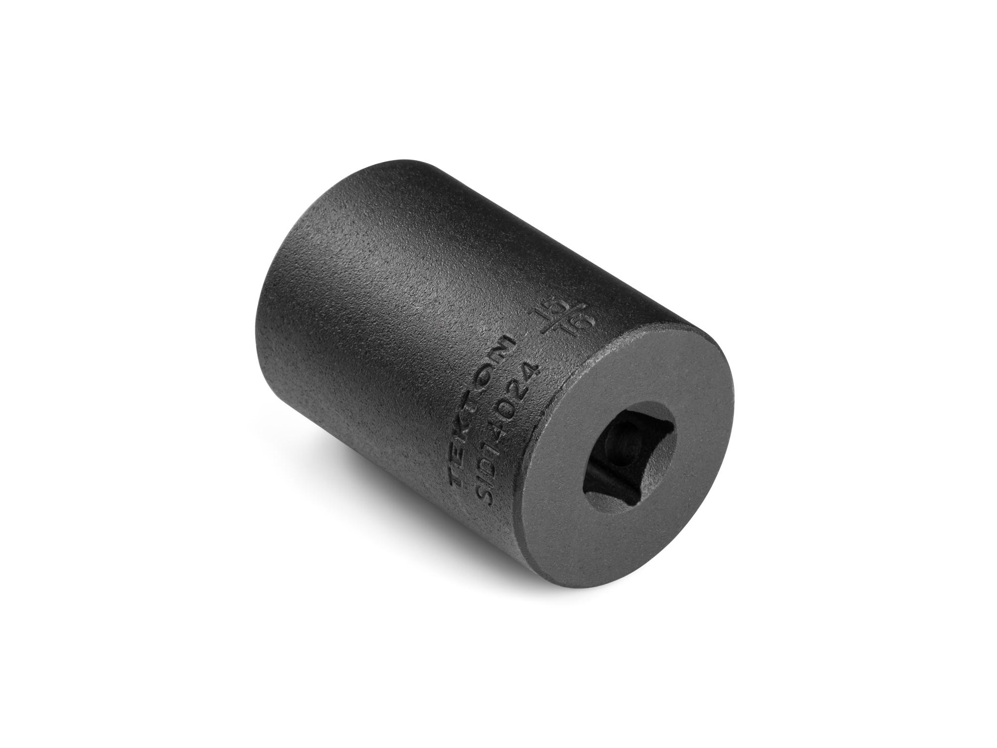 Back angle view of Tekton impact drive 6-point socket. Item #SID14024
