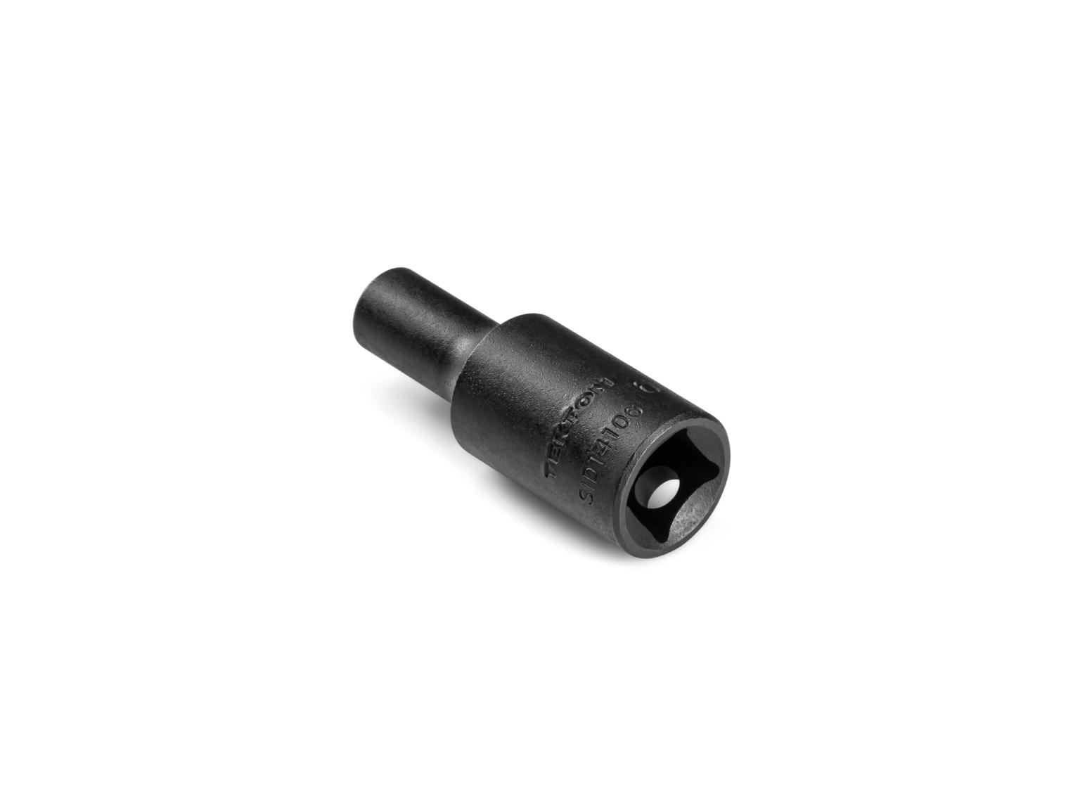 Back angle view of Tekton 6 millimeter impact drive 6-point socket. Item #SID14106