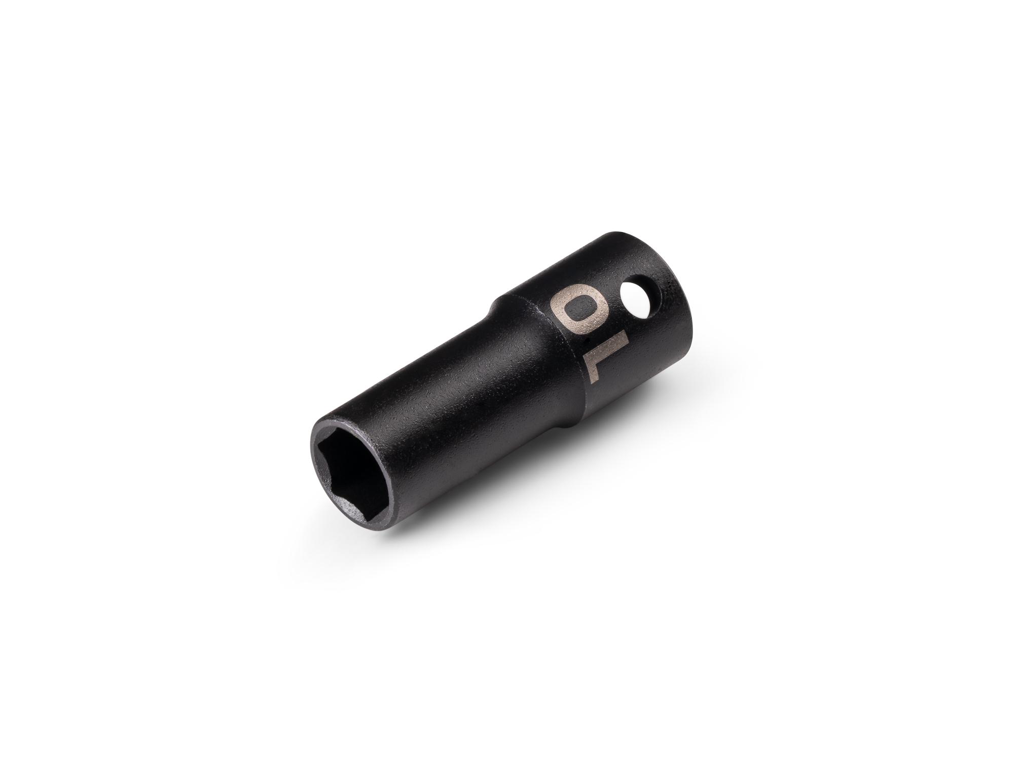 Front-right angle view of Tekton impact drive 6-point socket. Item #SID14110