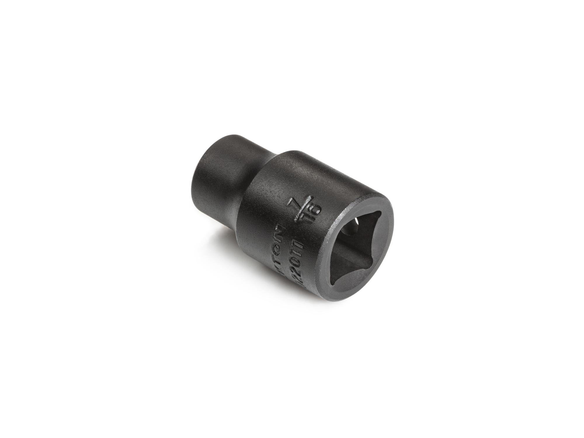 Back angle view of Tekton impact drive 6-point socket. Item #SID22011