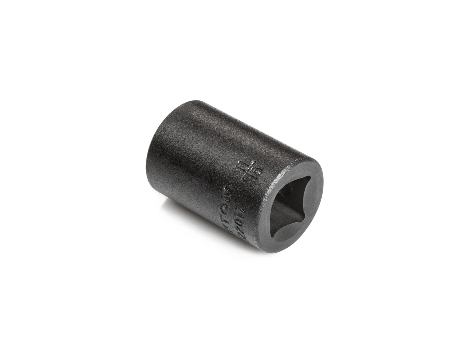 Back angle view of Tekton impact drive 6-point socket. Item #SID22017