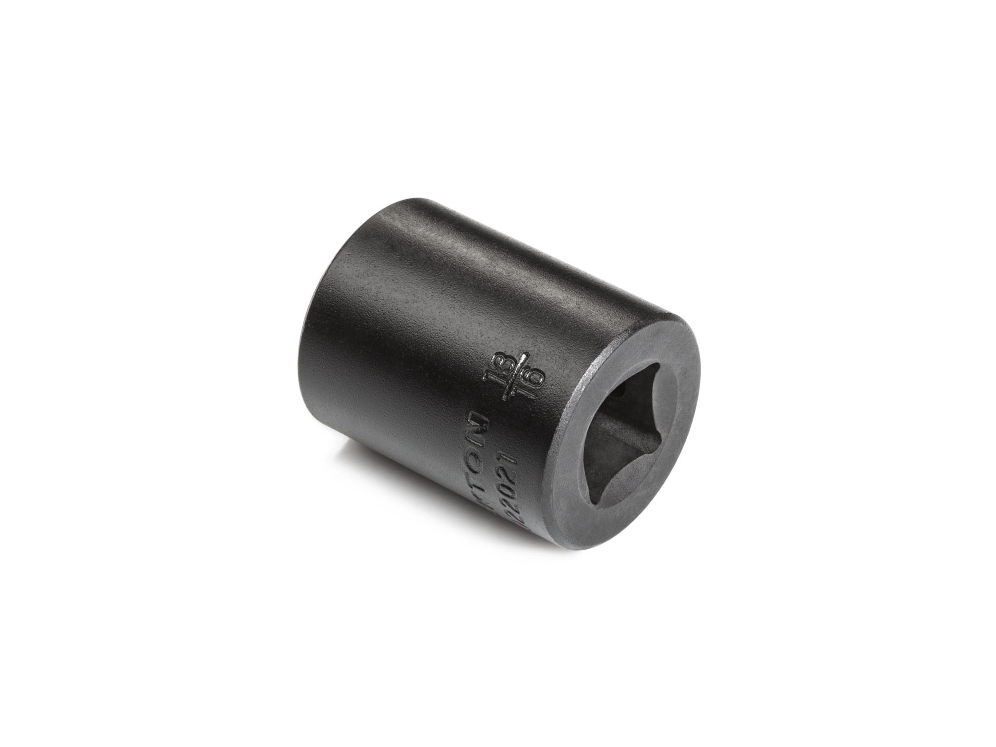 Back angle view of Tekton impact drive 6-point socket. Item #SID22021