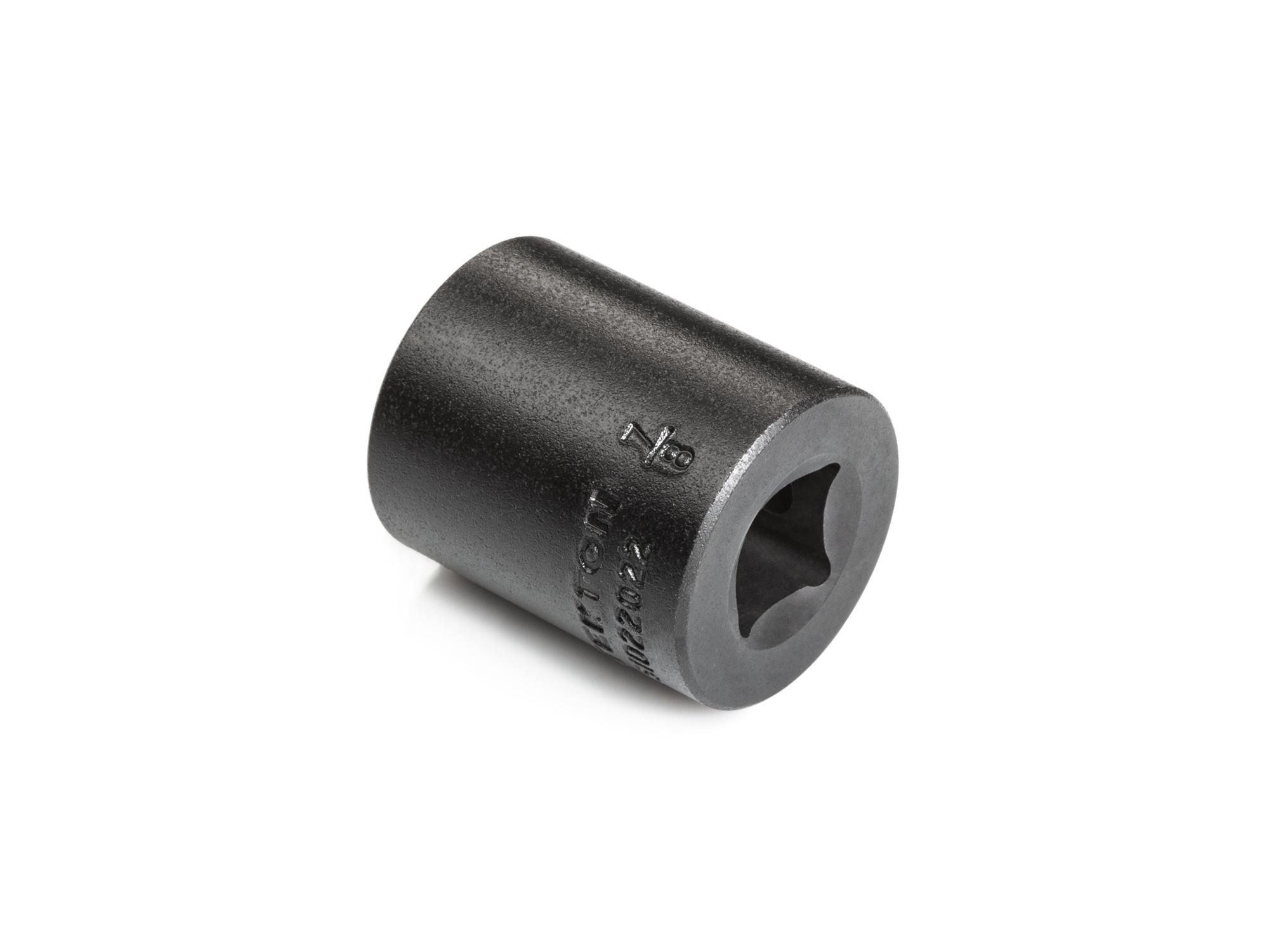Back angle view of Tekton impact drive 6-point socket. Item #SID22022