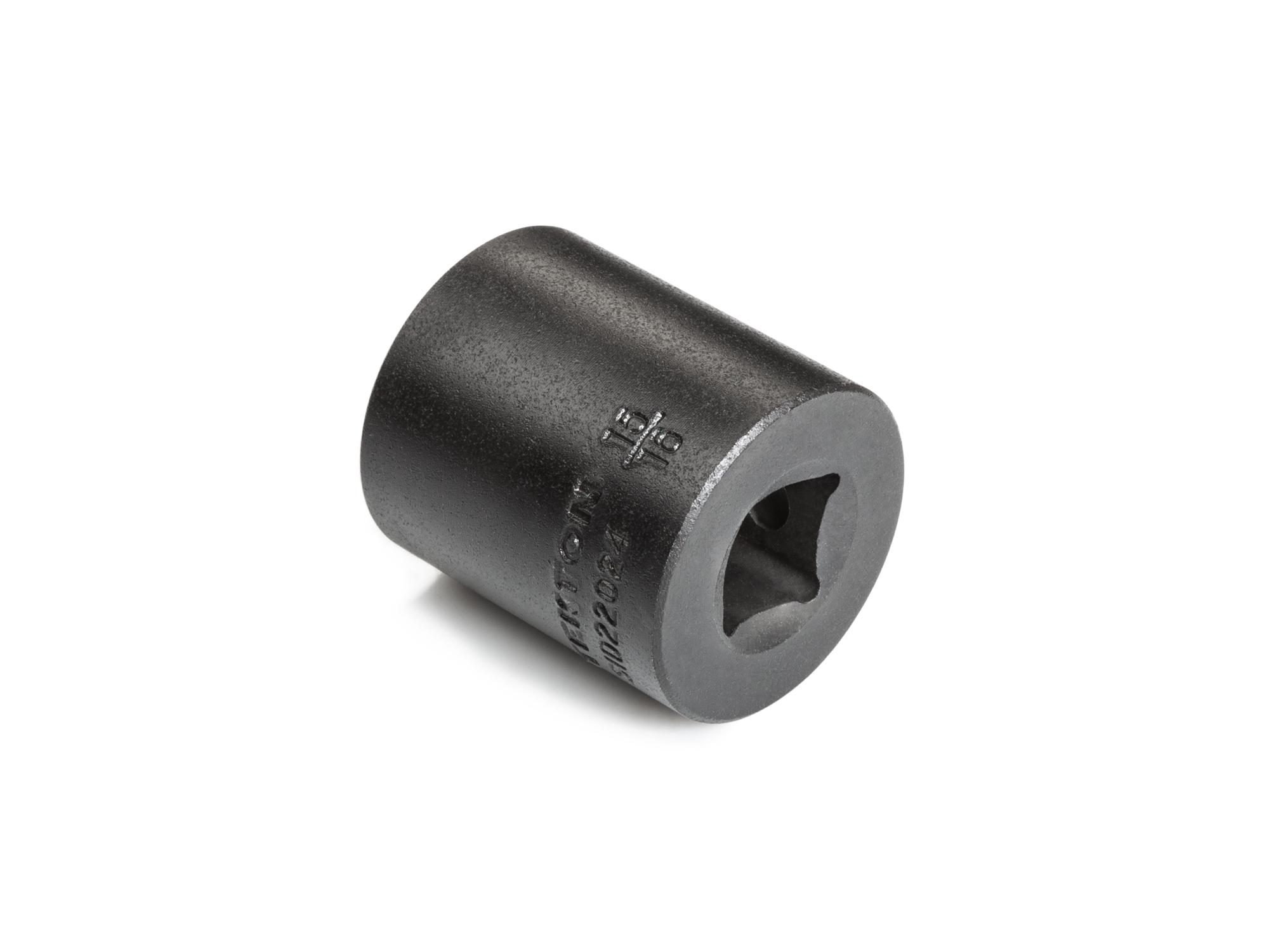 Back angle view of Tekton impact drive 6-point socket. Item #SID22024