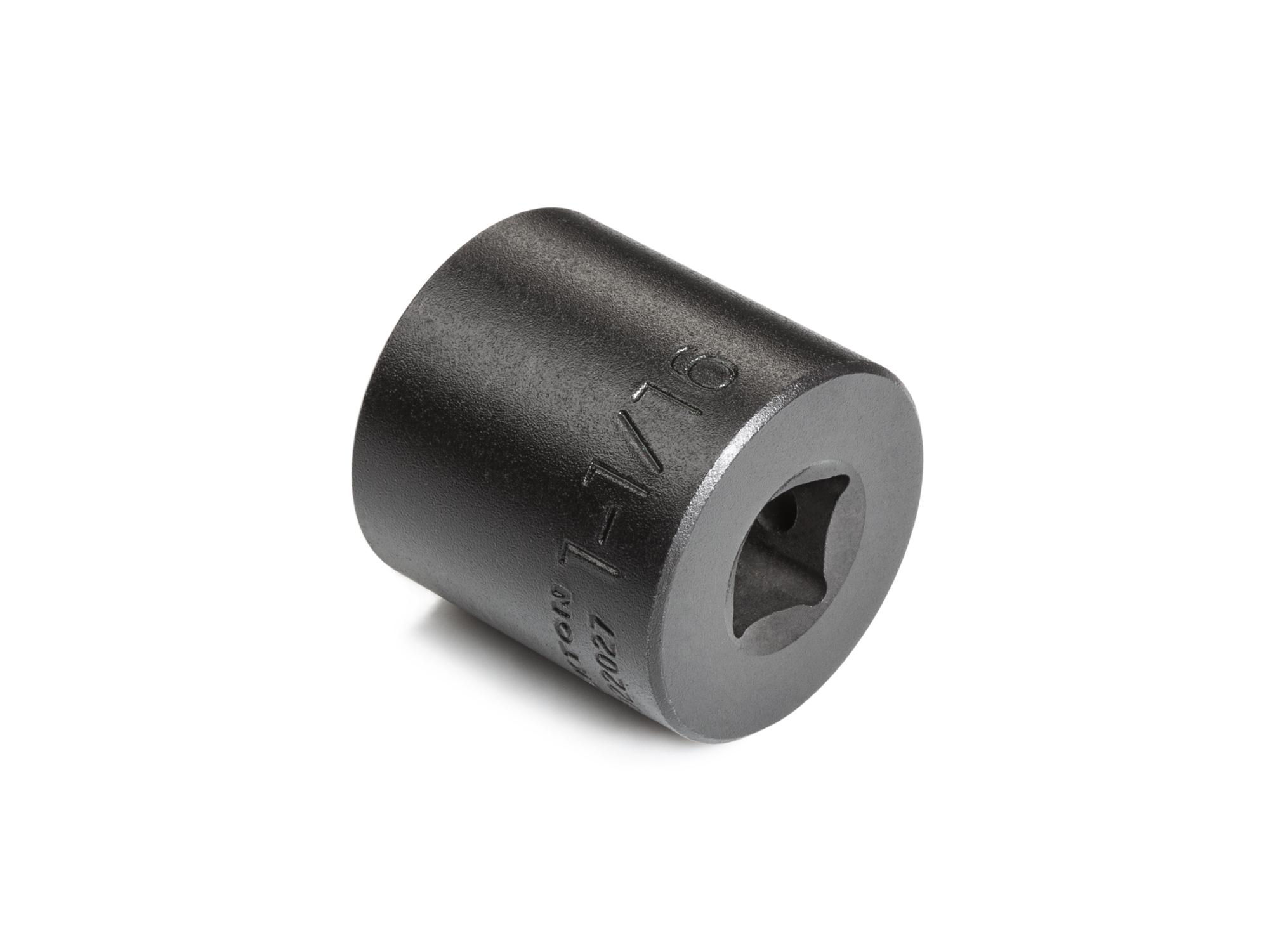 Back angle view of Tekton impact drive 6-point socket. Item #SID22027