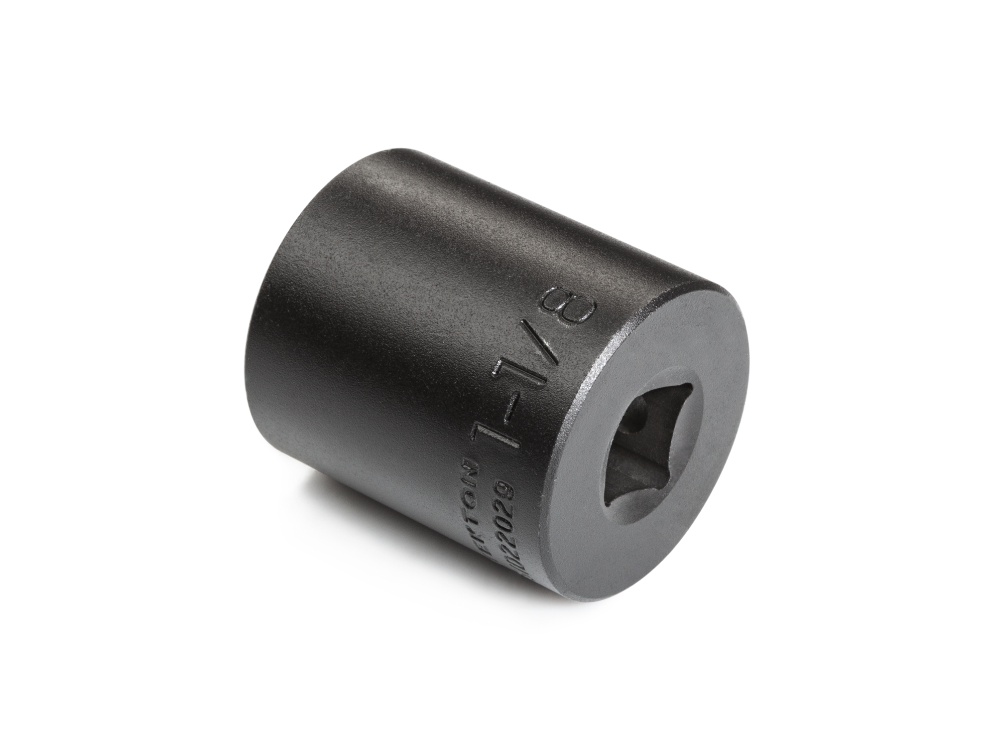 Size: 1-1/8 inch (SAE) 6-point standard/shallow impact socket. Has a high-visibility laser etched size marking and a permanent stamped size marking. SID22029.