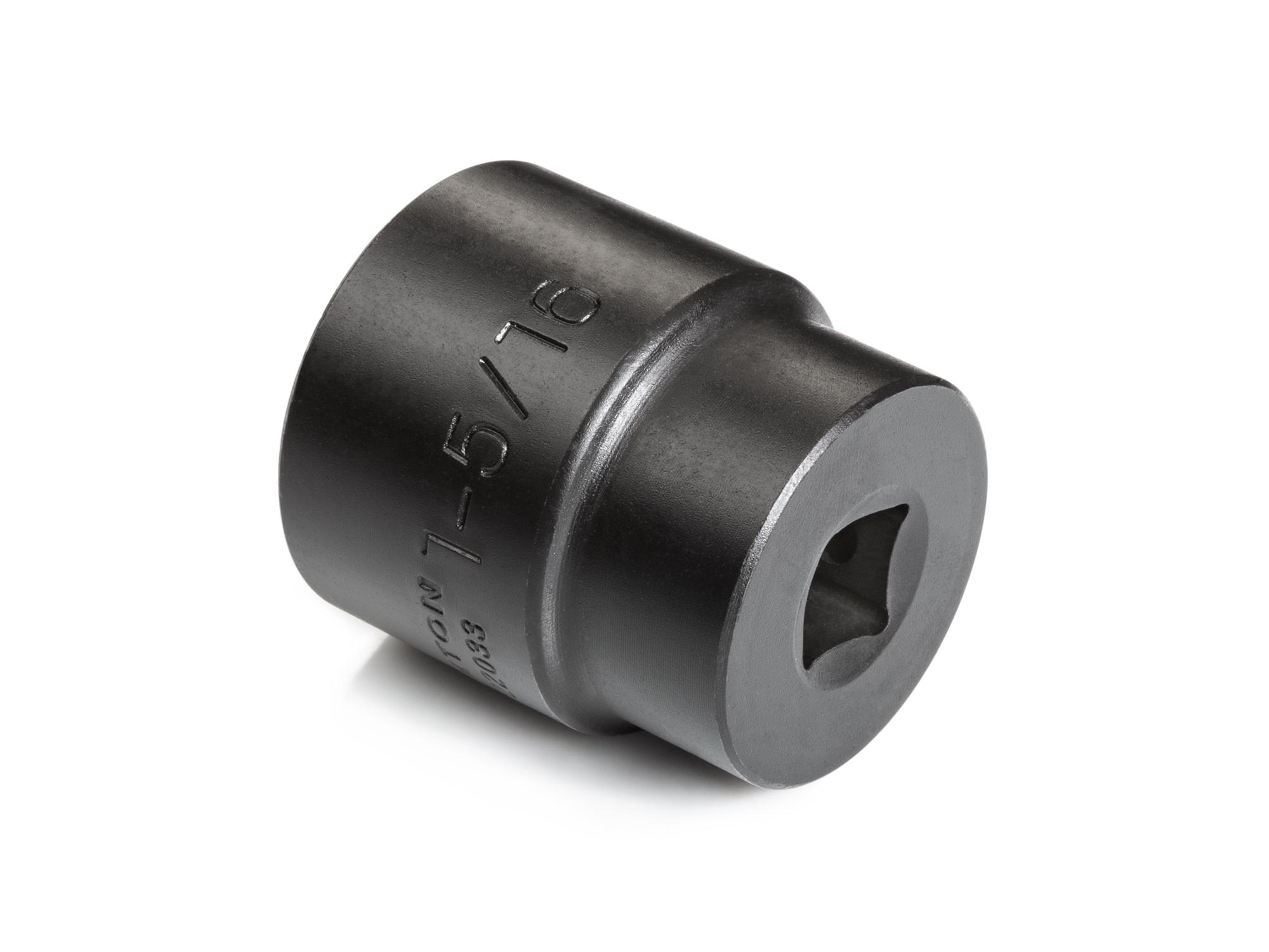 Back angle view of Tekton impact drive 6-point socket. Item #SID22033