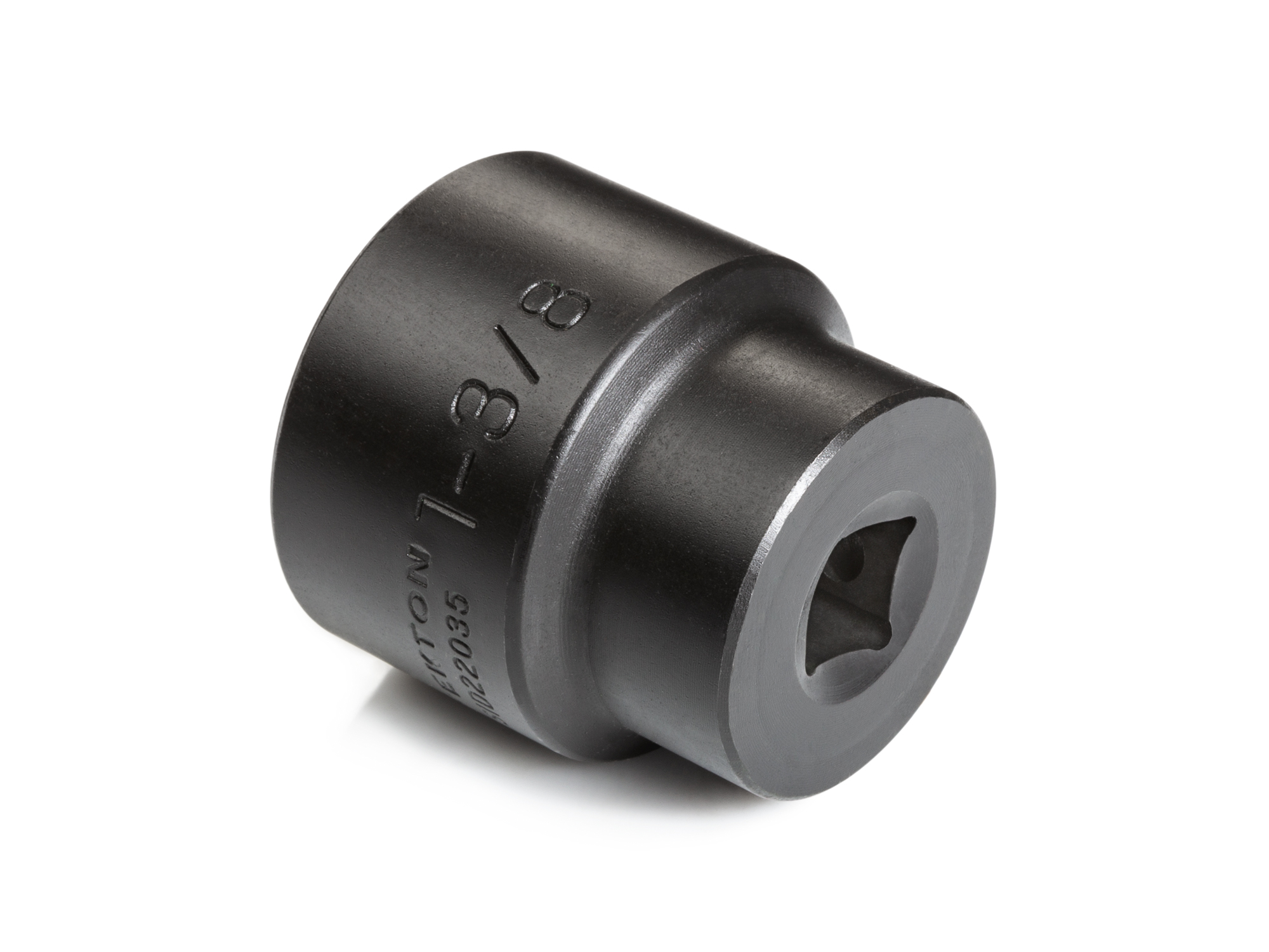 Size: 1-3/8 inch (SAE) 6-point standard/shallow impact socket. Has a high-visibility laser etched size marking and a permanent stamped size marking. SID22035.