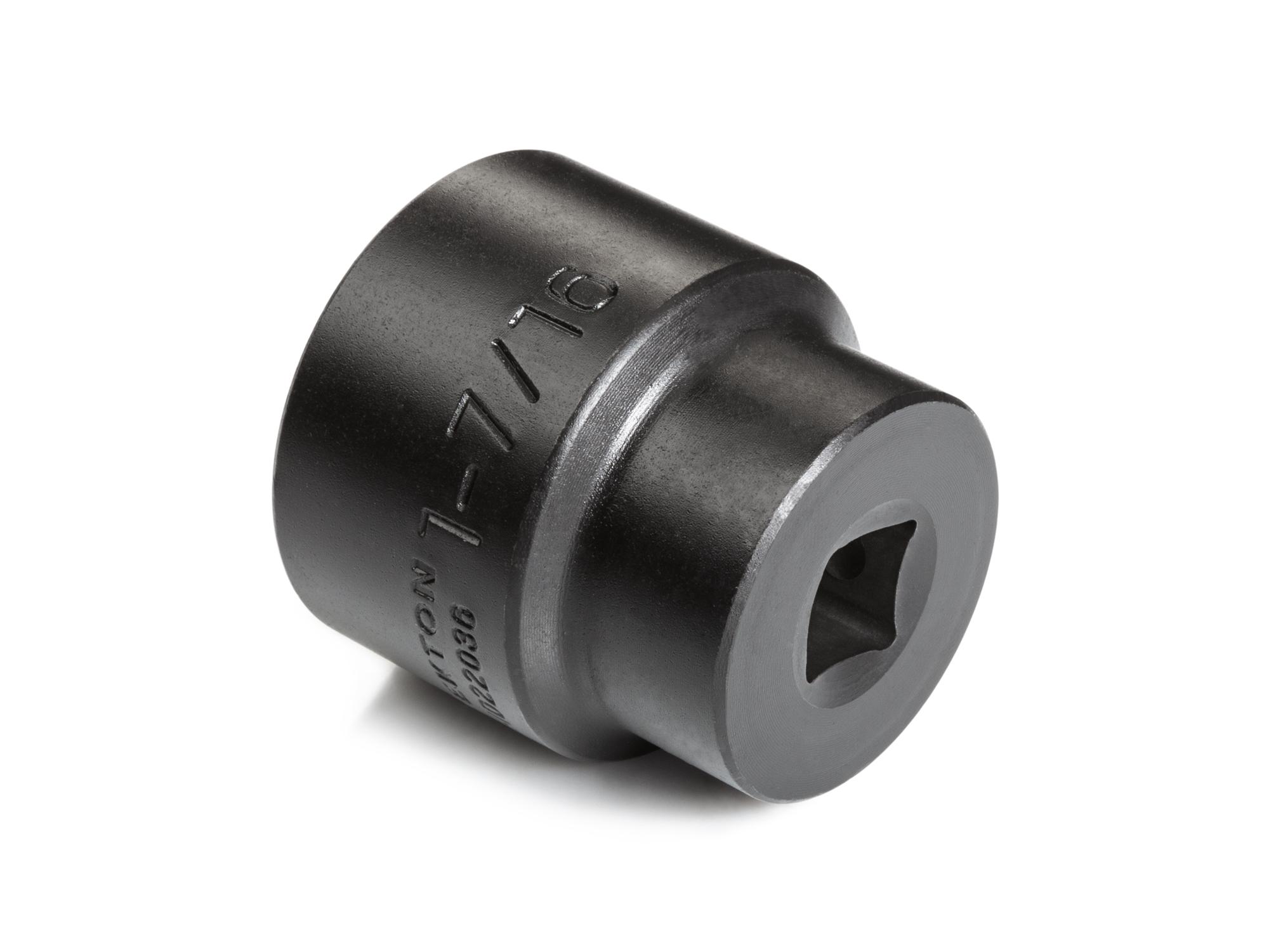 Back angle view of Tekton impact drive 6-point socket. Item #SID22036