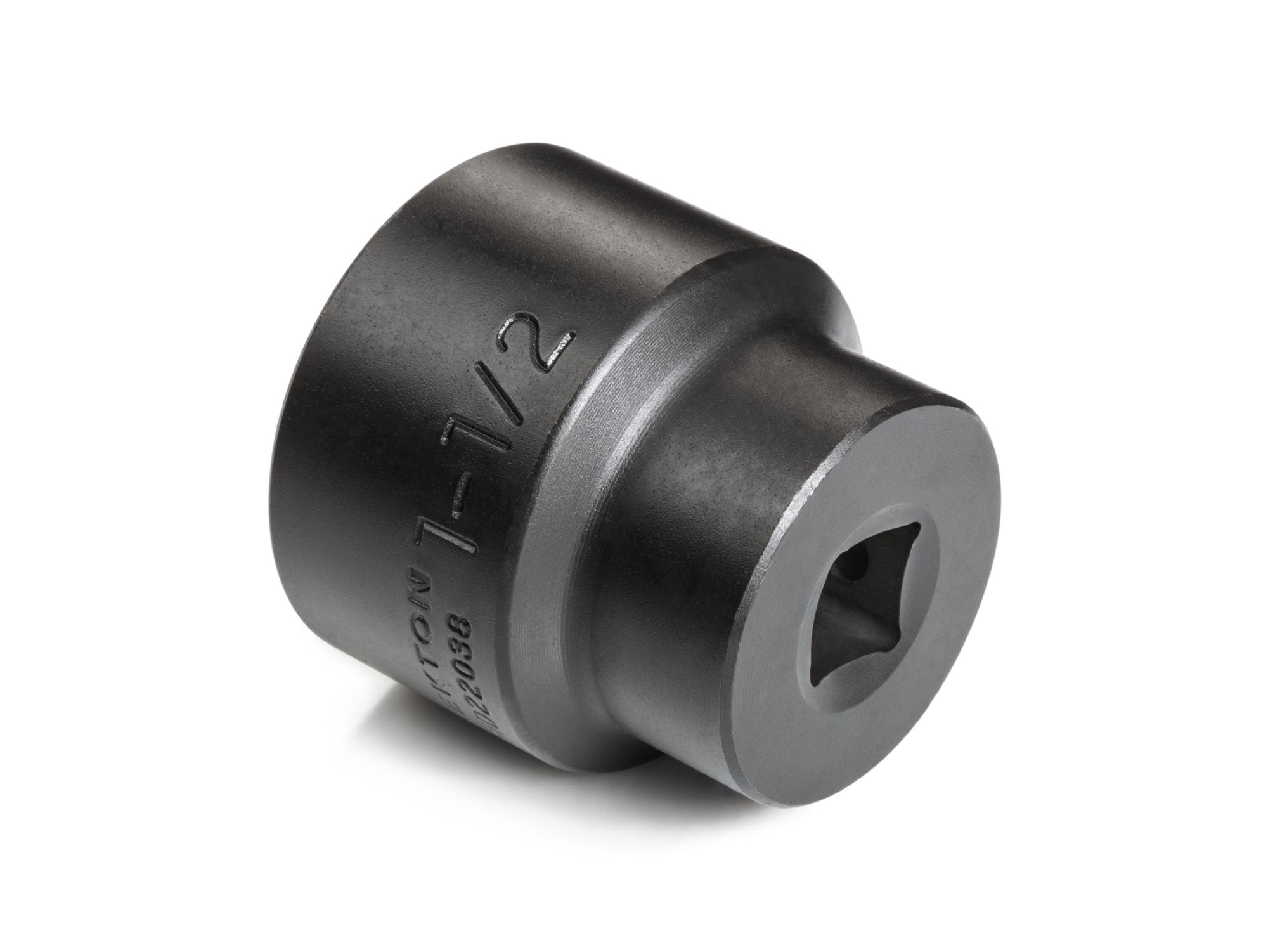 Back angle view of Tekton impact drive 6-point socket. Item #SID22038