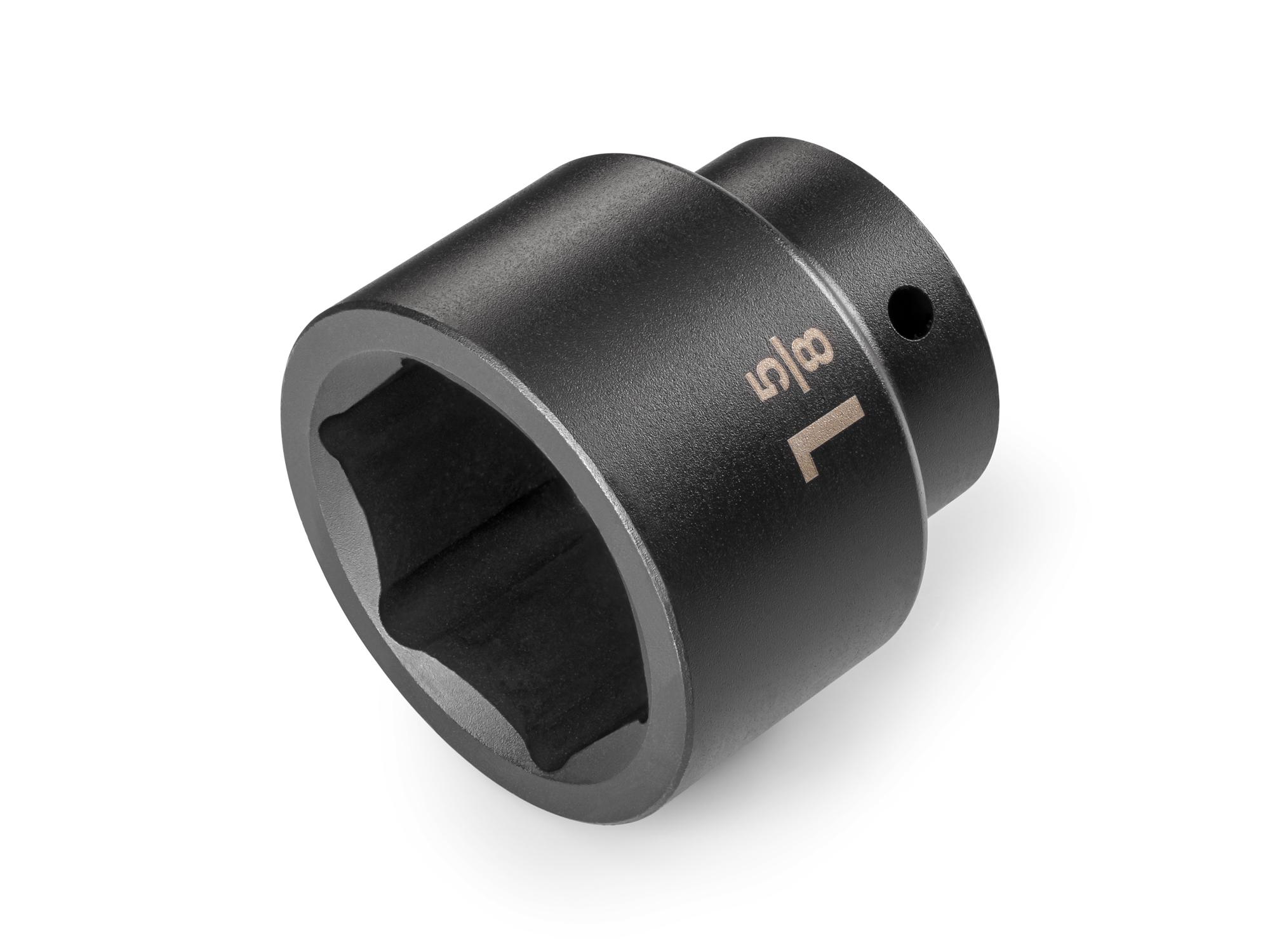 Front-right angle view of Tekton impact drive 6-point socket. Item #SID22041