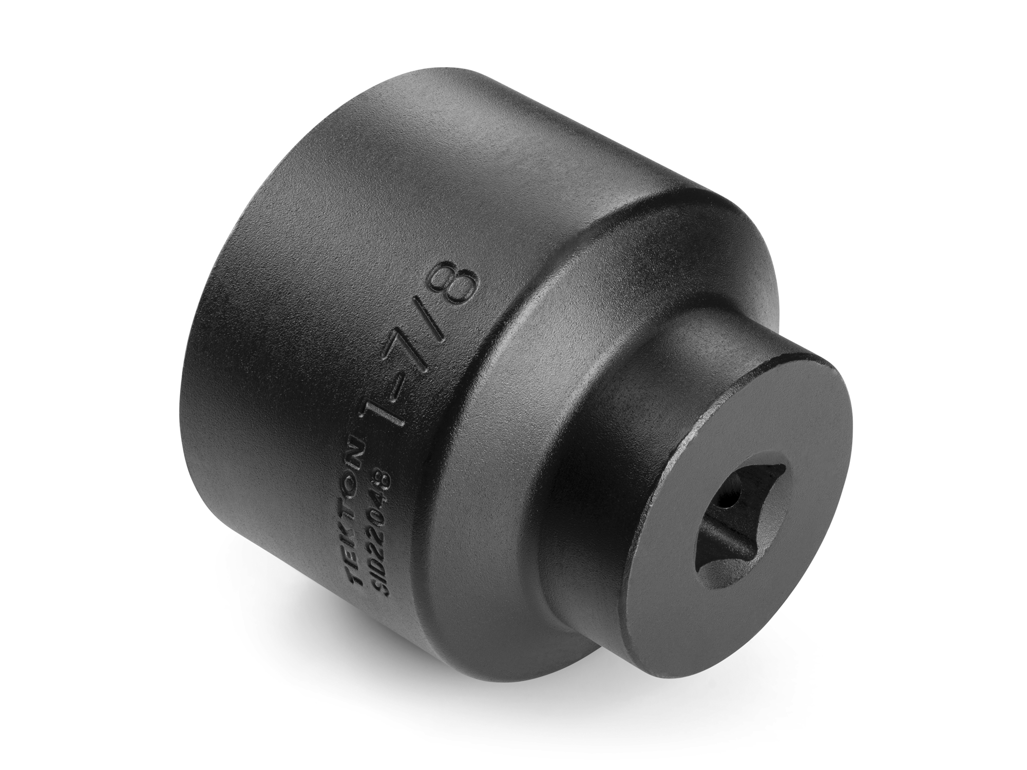 Back angle view of Tekton 1 7/8 inch impact drive 6-point socket set. Item #SID22048
