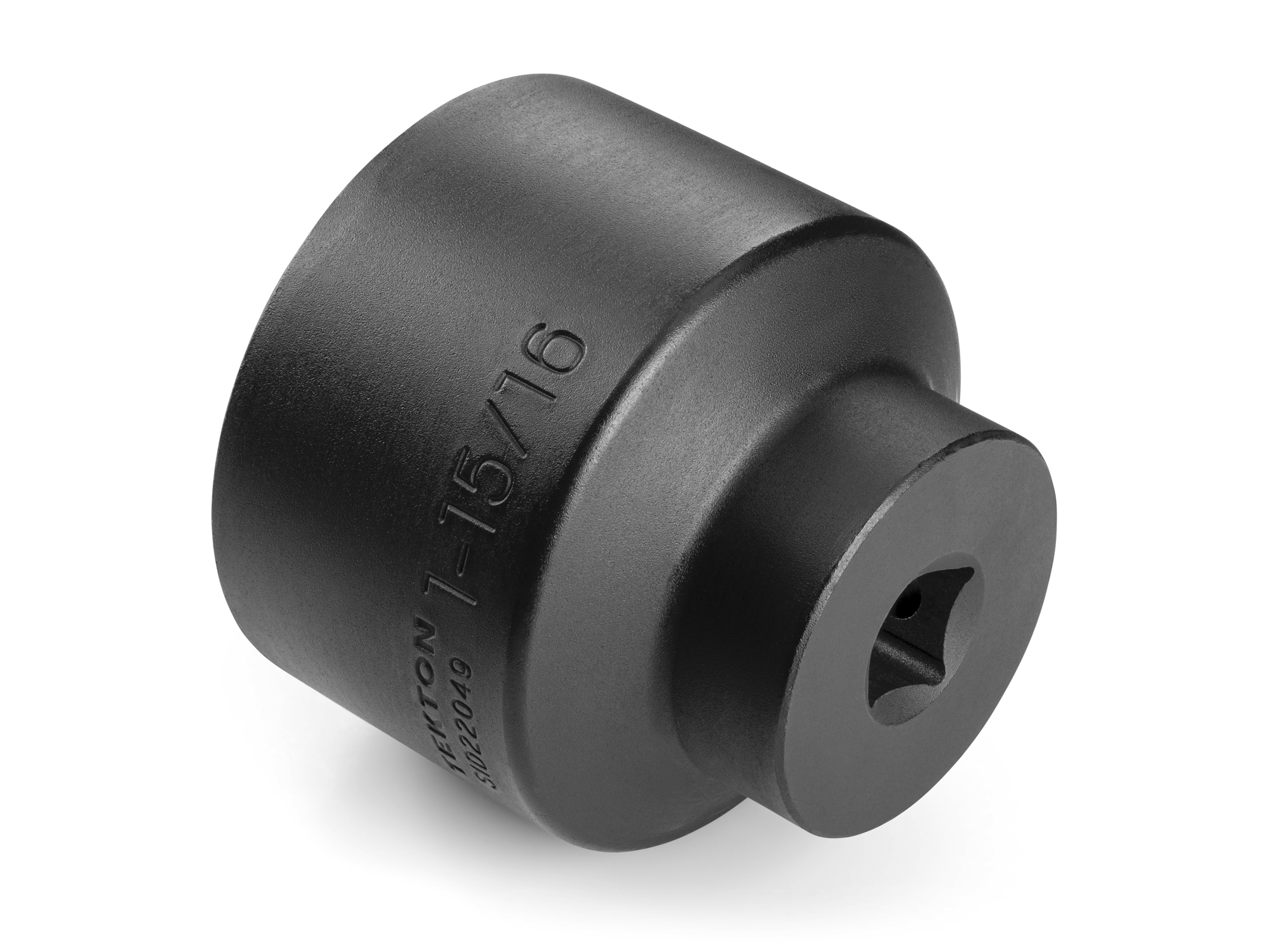 Back angle view of Tekton 1 15/16 inch impact drive 6-point socket set. Item #SID22049
