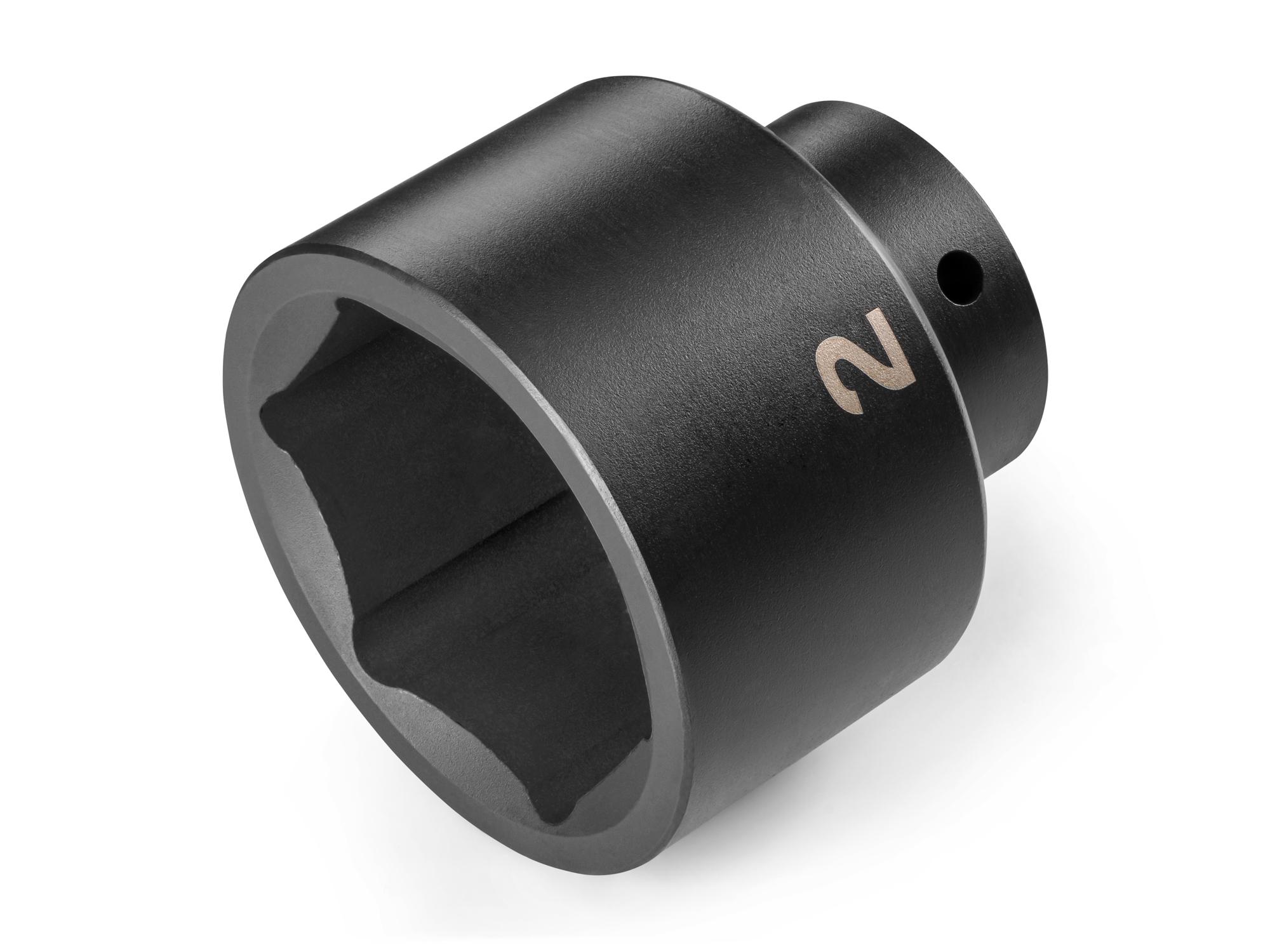 Front-right angle view of Tekton impact drive 6-point socket. Item #SID22051