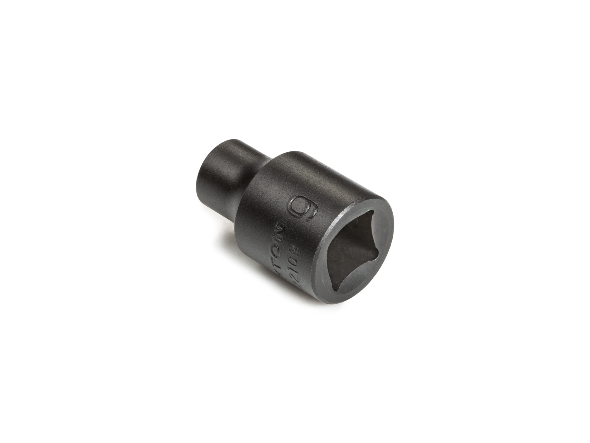 Size: 9 mm (Metric) 6-point standard/shallow impact socket. Has a high-visibility laser etched size marking and a permanent stamped size marking. SID22109.