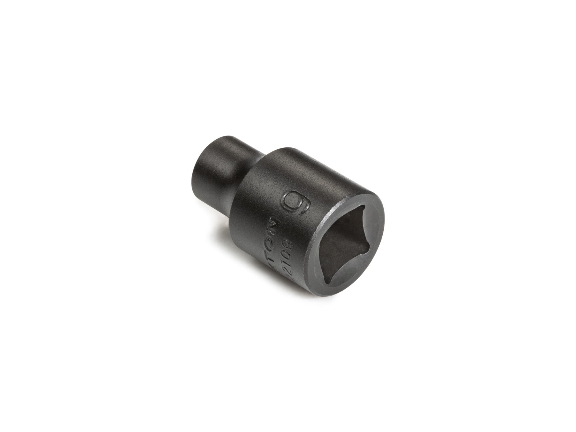 Back angle view of Tekton impact drive 6-point socket. Item #SID22109