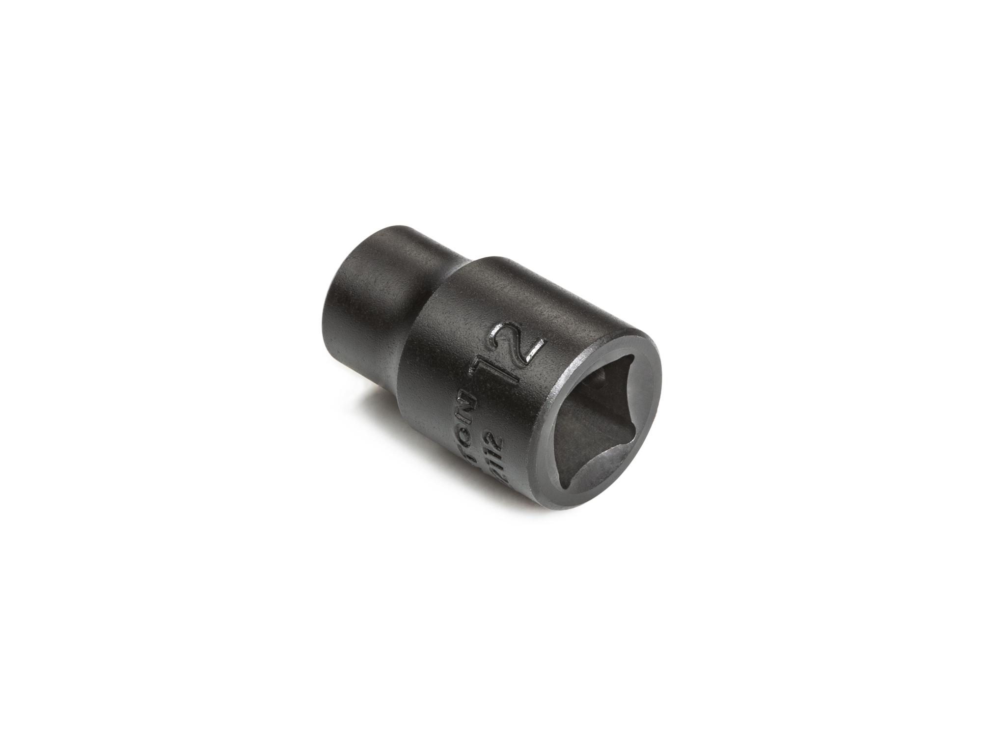 Back angle view of Tekton impact drive 6-point socket. Item #SID22112