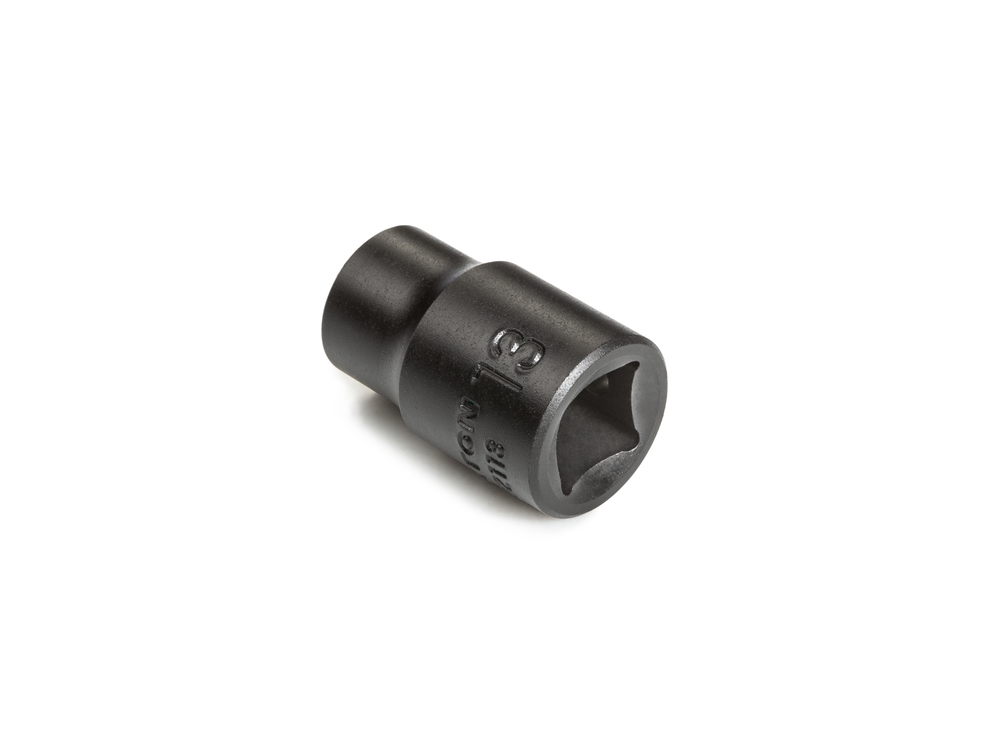 Size: 13 mm (Metric) 6-point standard/shallow impact socket. Has a high-visibility laser etched size marking and a permanent stamped size marking. SID22113.