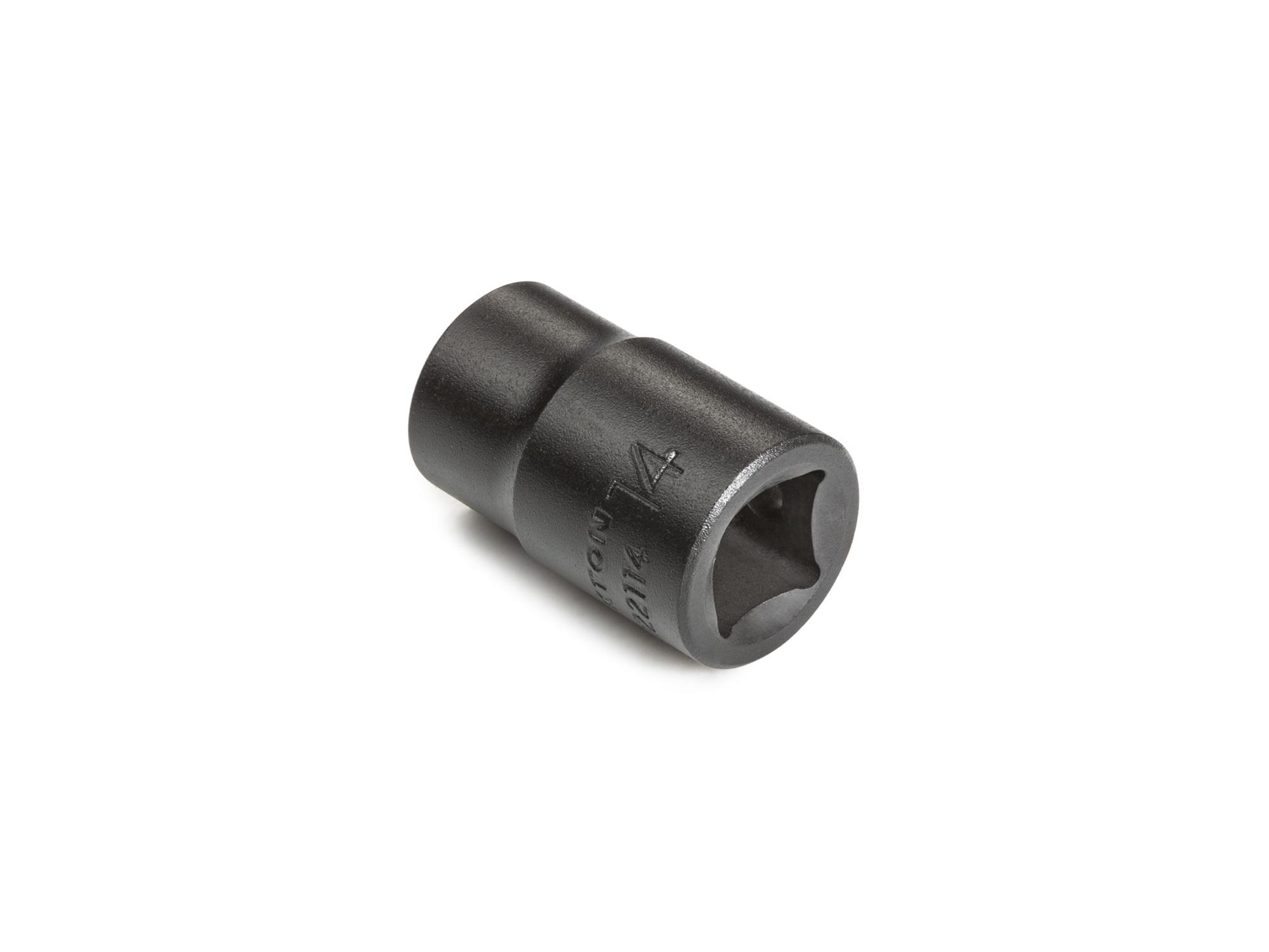 Back angle view of Tekton impact drive 6-point socket. Item #SID22114