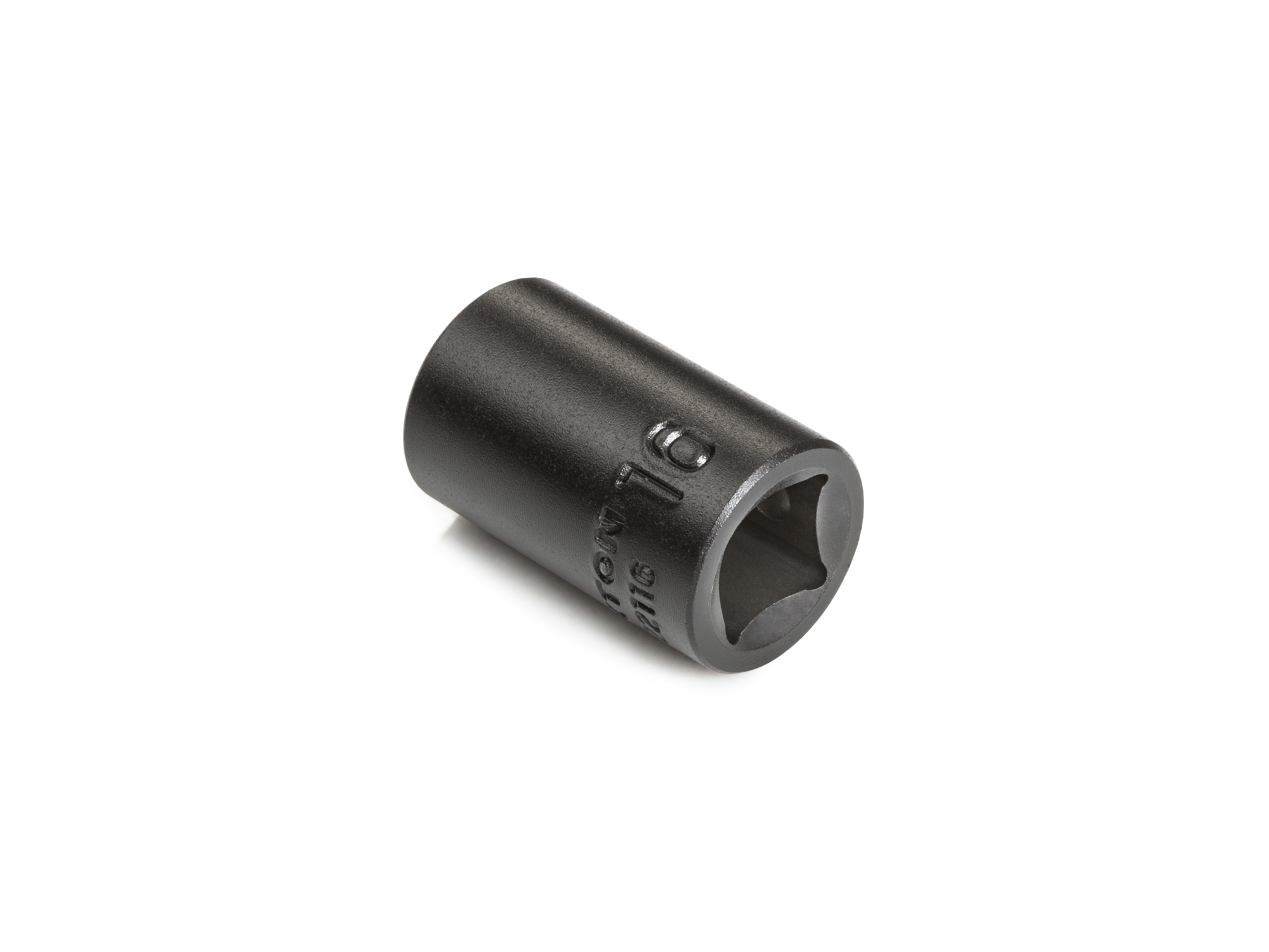 Size: 16 mm (Metric) 6-point standard/shallow impact socket. Has a high-visibility laser etched size marking and a permanent stamped size marking. SID22116.