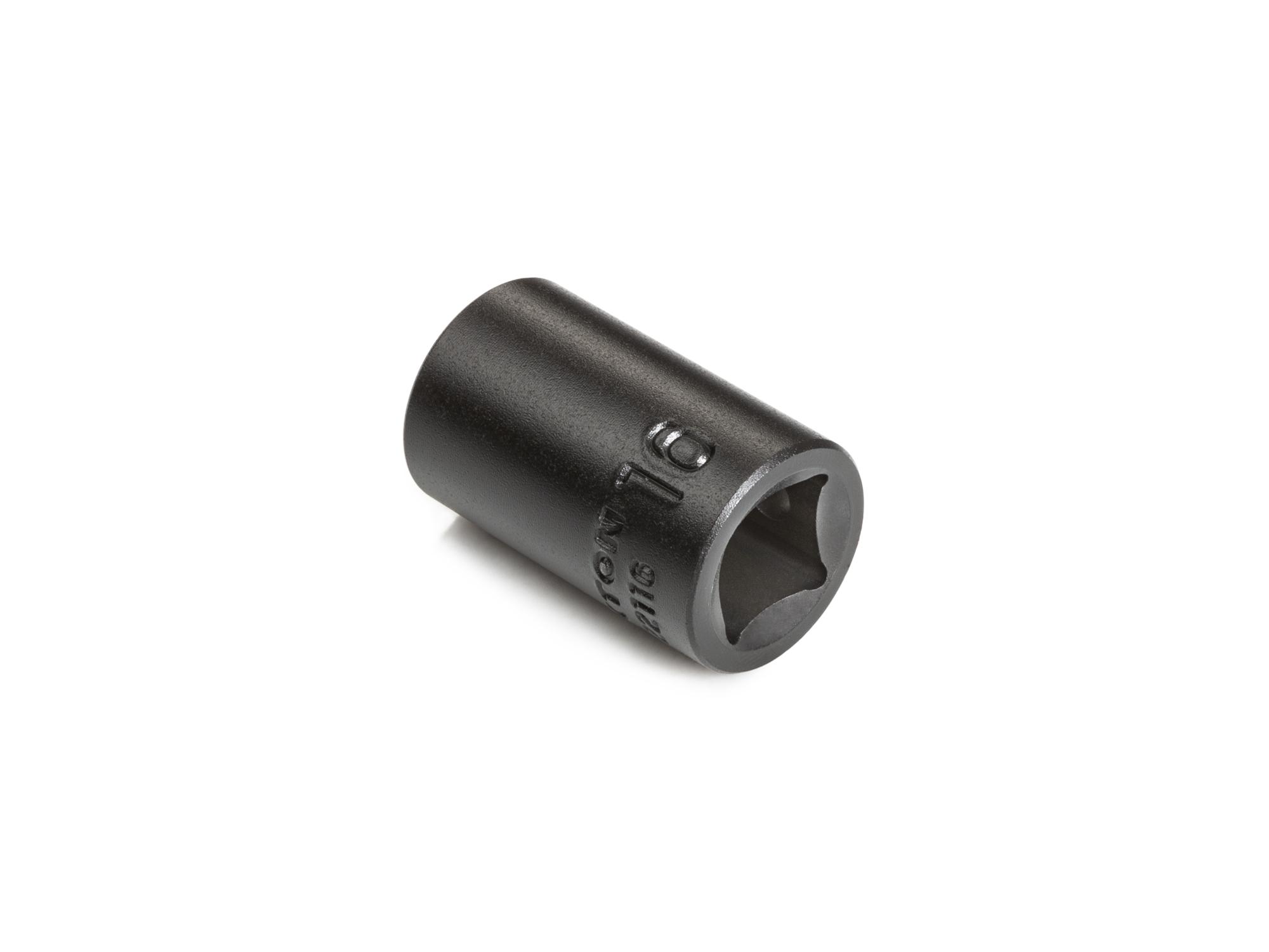 Back angle view of Tekton impact drive 6-point socket. Item #SID22116