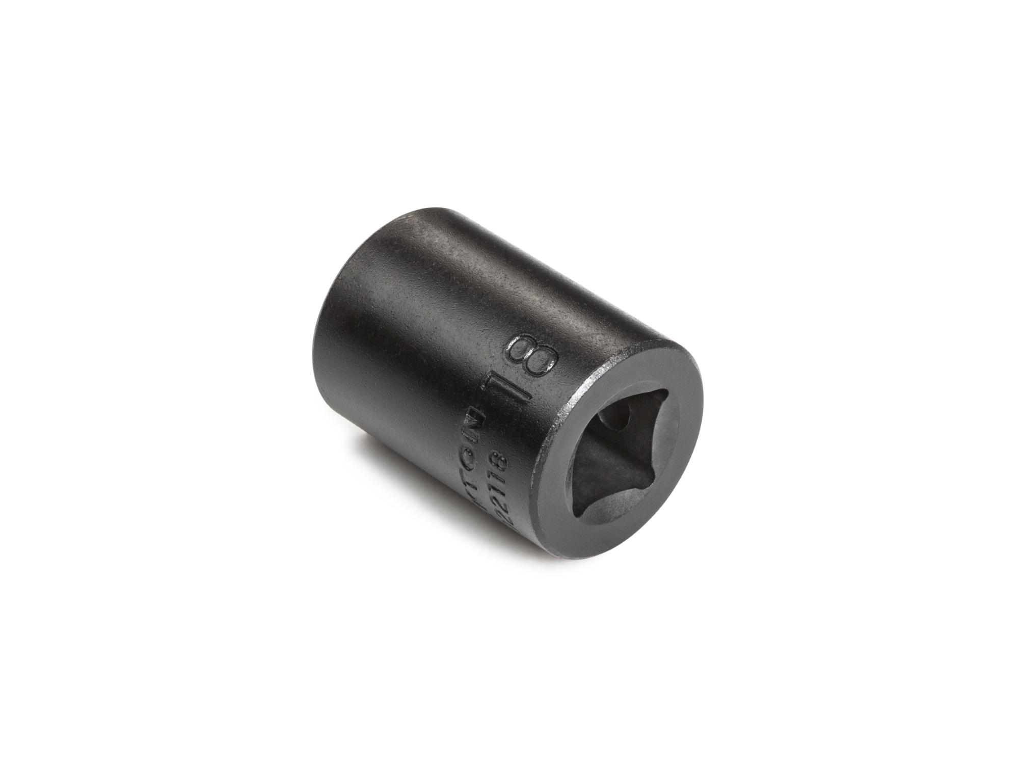 Back angle view of Tekton impact drive 6-point socket. Item #SID22118