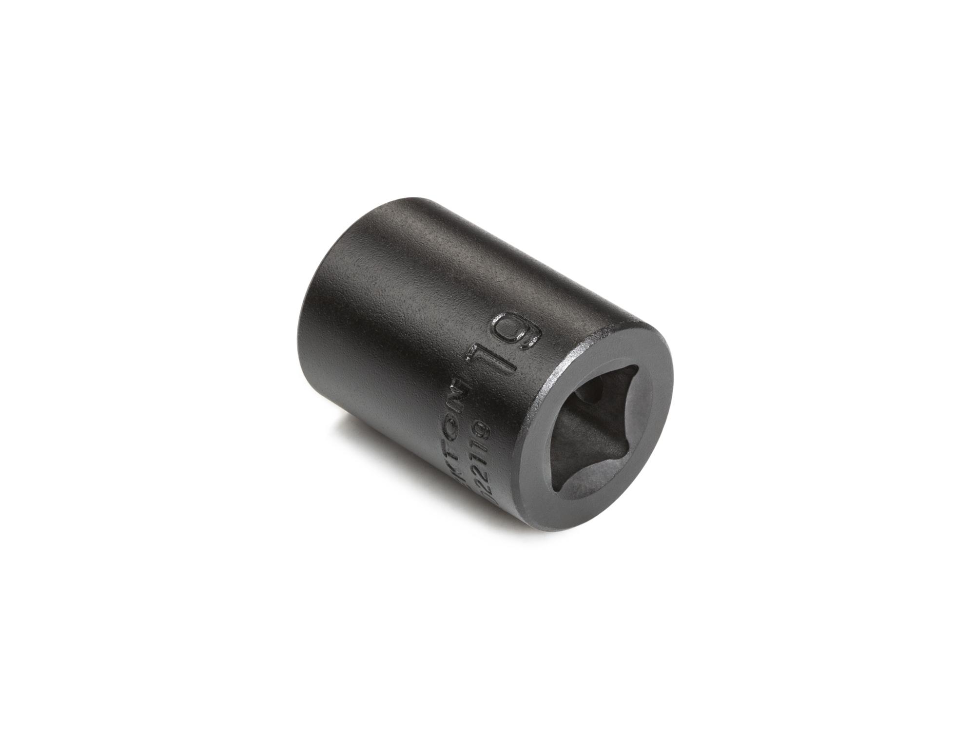 Back angle view of Tekton impact drive 6-point socket. Item #SID22119