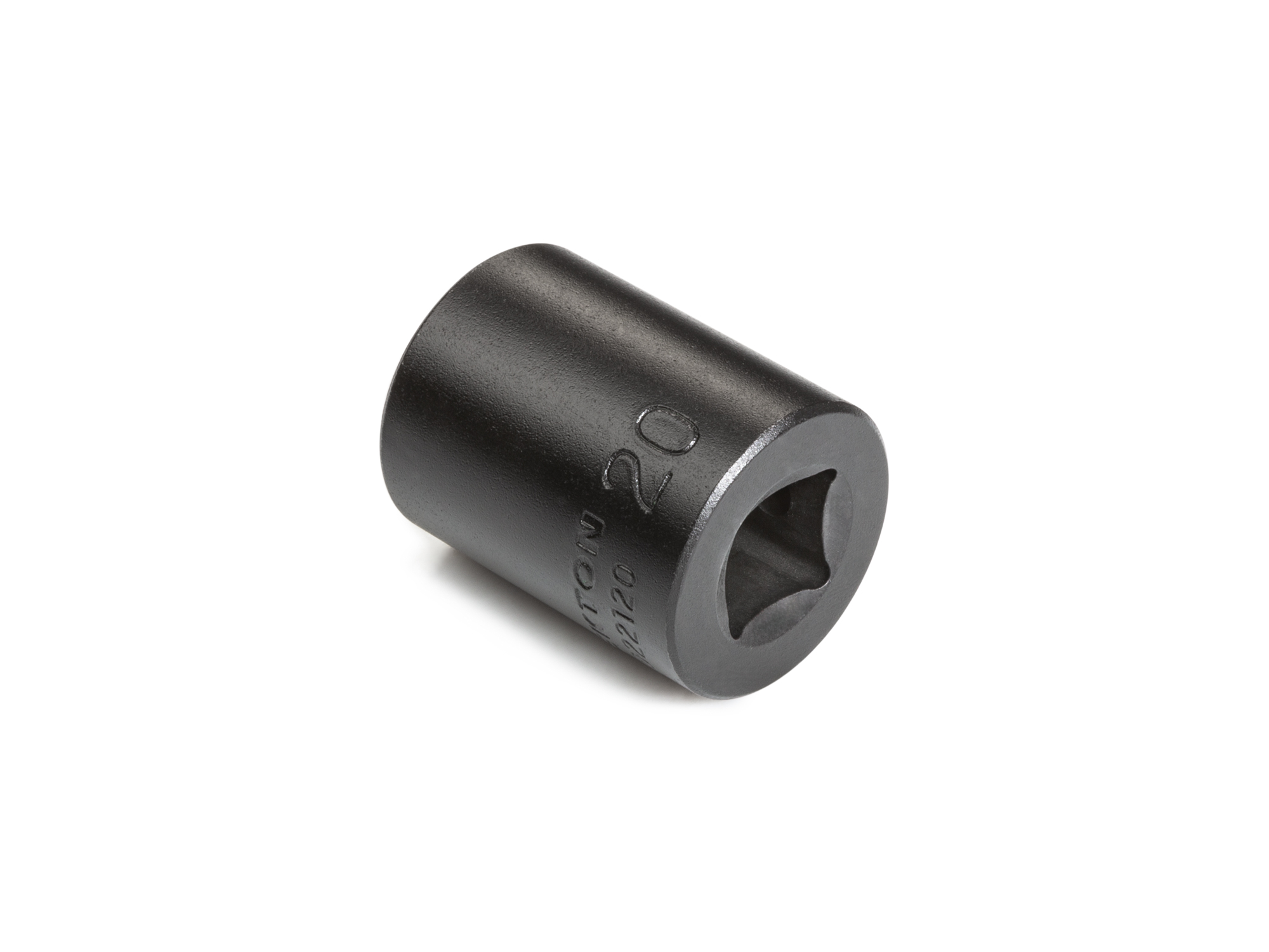 Size: 20 mm (Metric) 6-point standard/shallow impact socket. Has a high-visibility laser etched size marking and a permanent stamped size marking. SID22120.