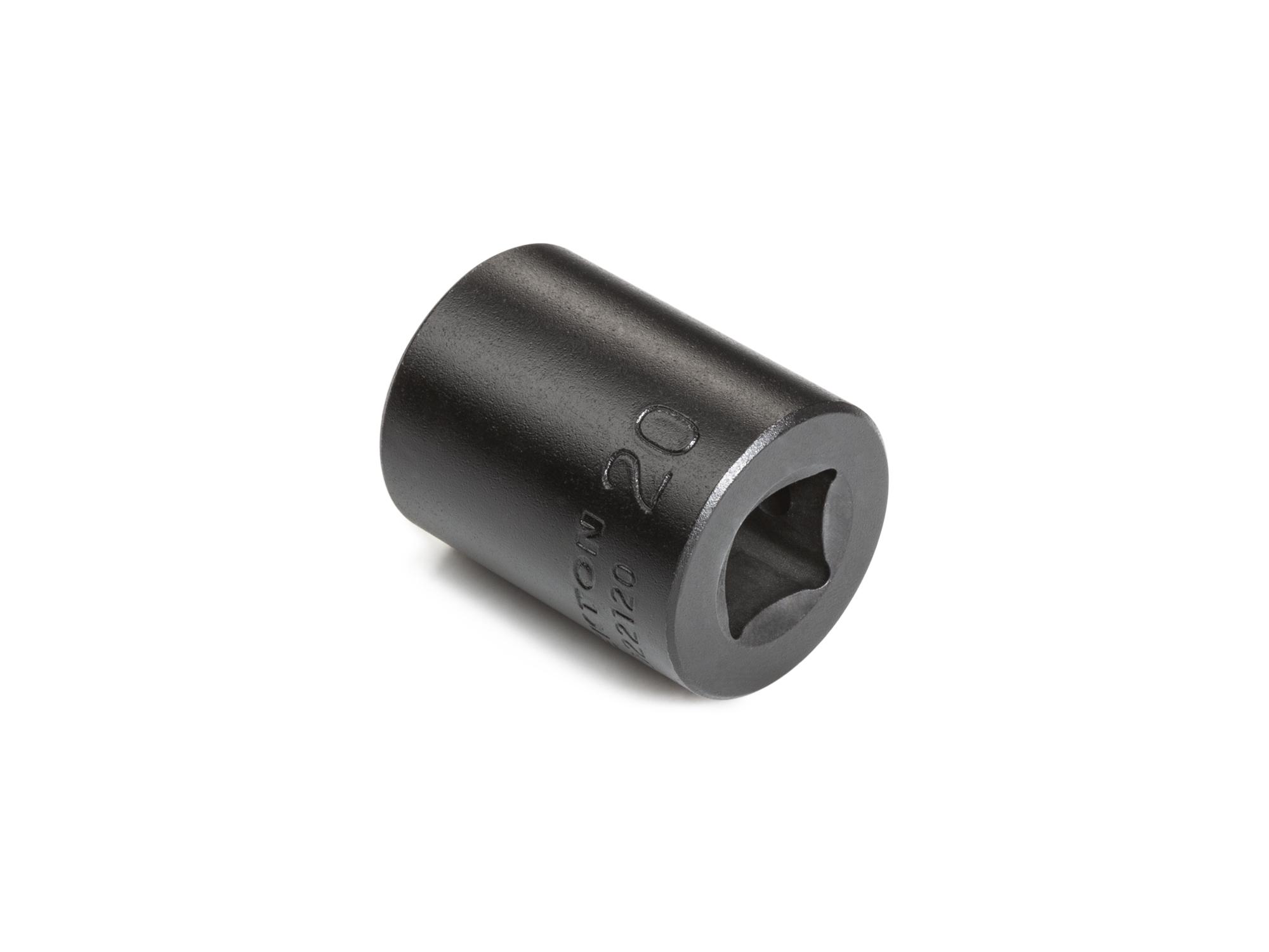 Back angle view of Tekton impact drive 6-point socket. Item #SID22120