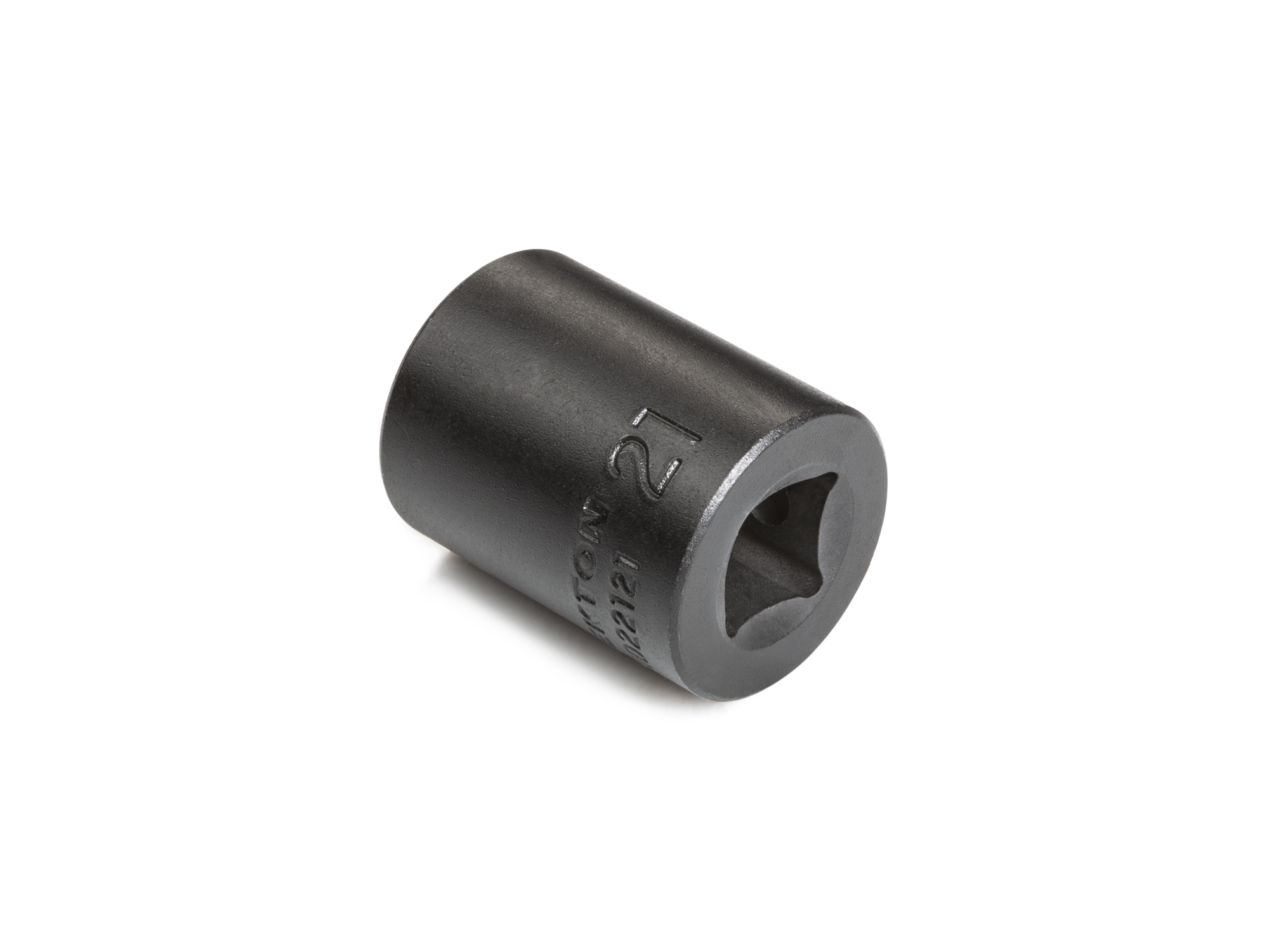 Size: 21 mm (Metric) 6-point standard/shallow impact socket. Has a high-visibility laser etched size marking and a permanent stamped size marking. SID22121.