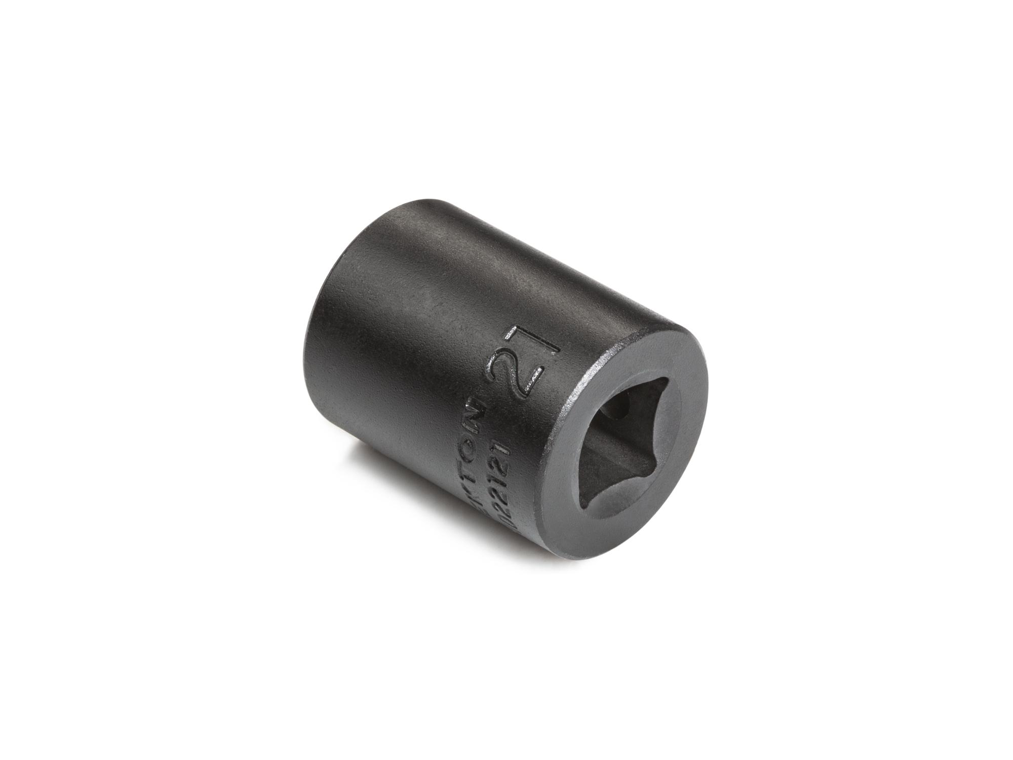 Back angle view of Tekton impact drive 6-point socket. Item #SID22121