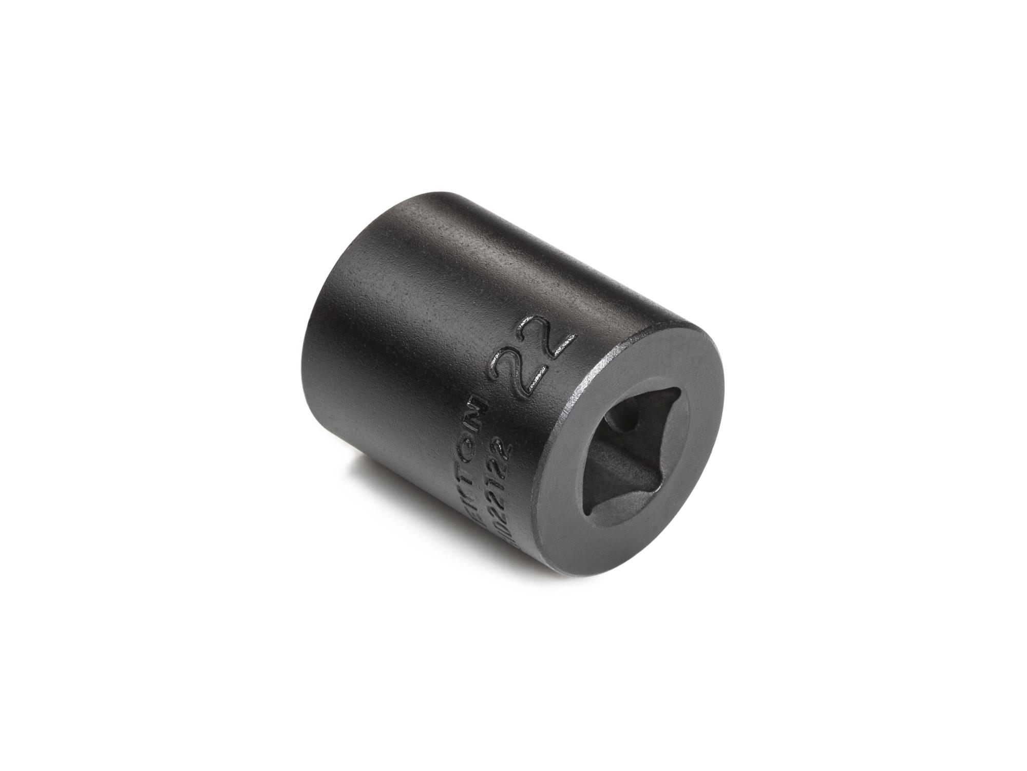 Back angle view of Tekton impact drive 6-point socket. Item #SID22122