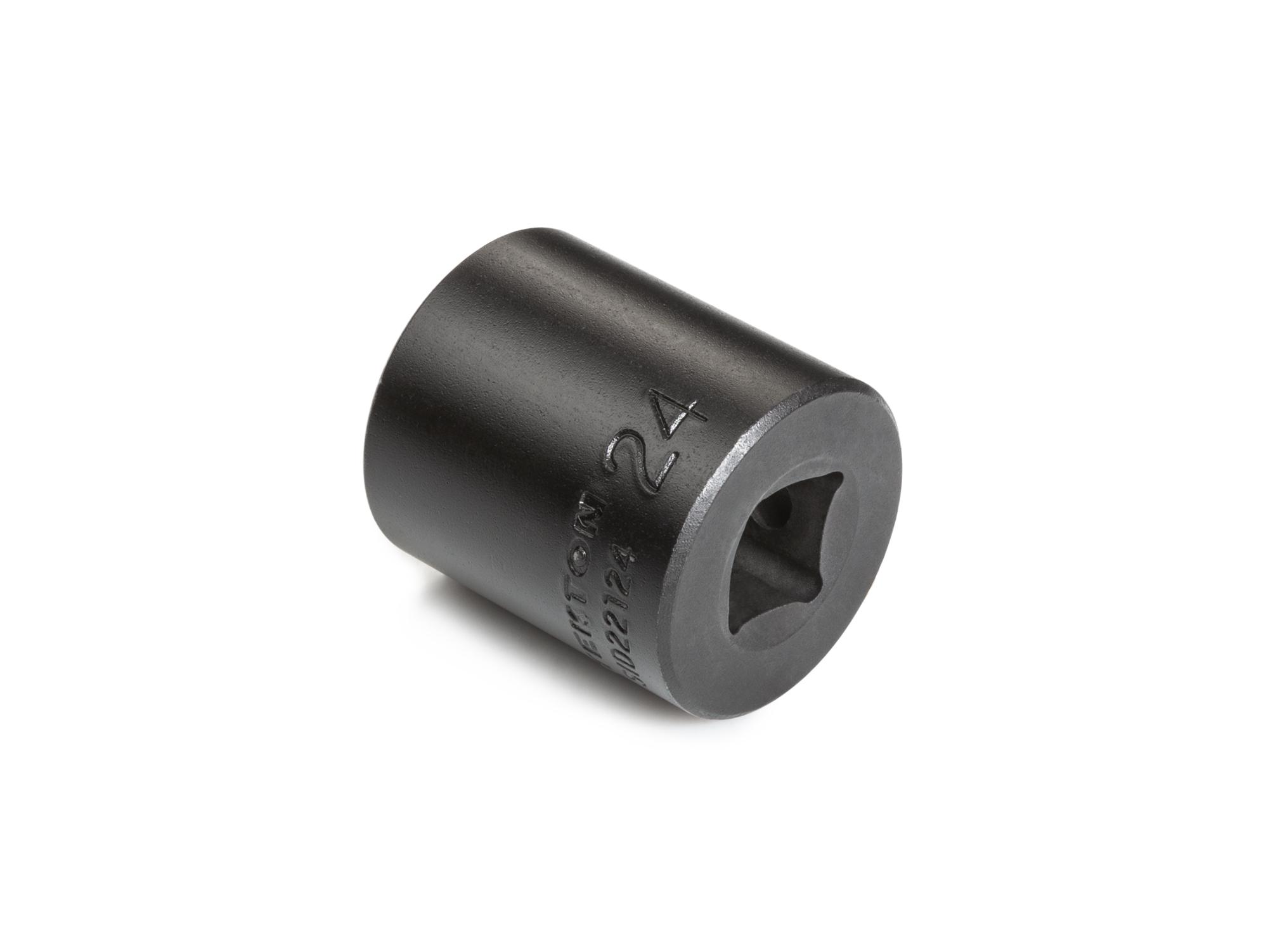 Back angle view of Tekton impact drive 6-point socket. Item #SID22124