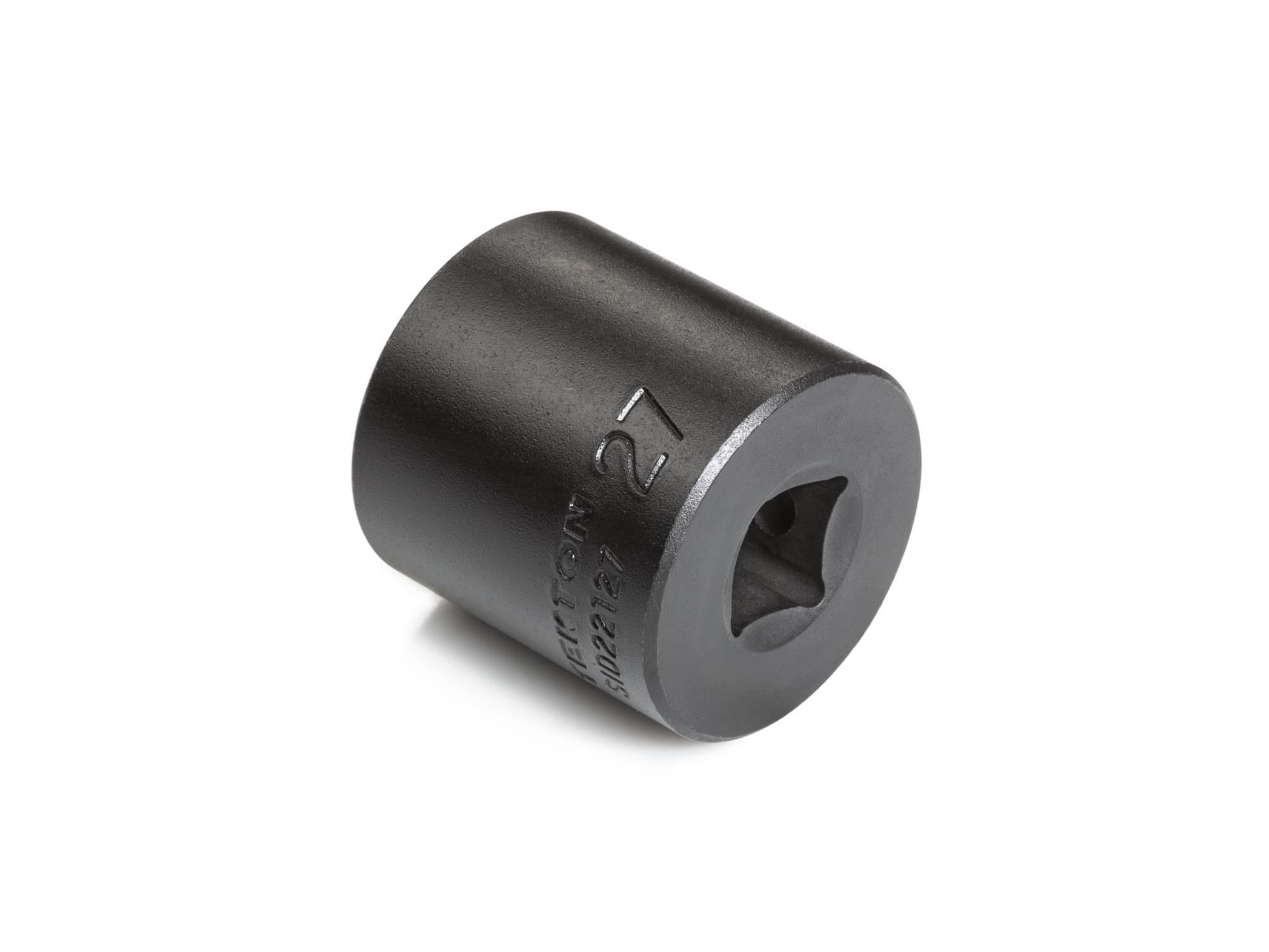 Back angle view of Tekton impact drive 6-point socket. Item #SID22127