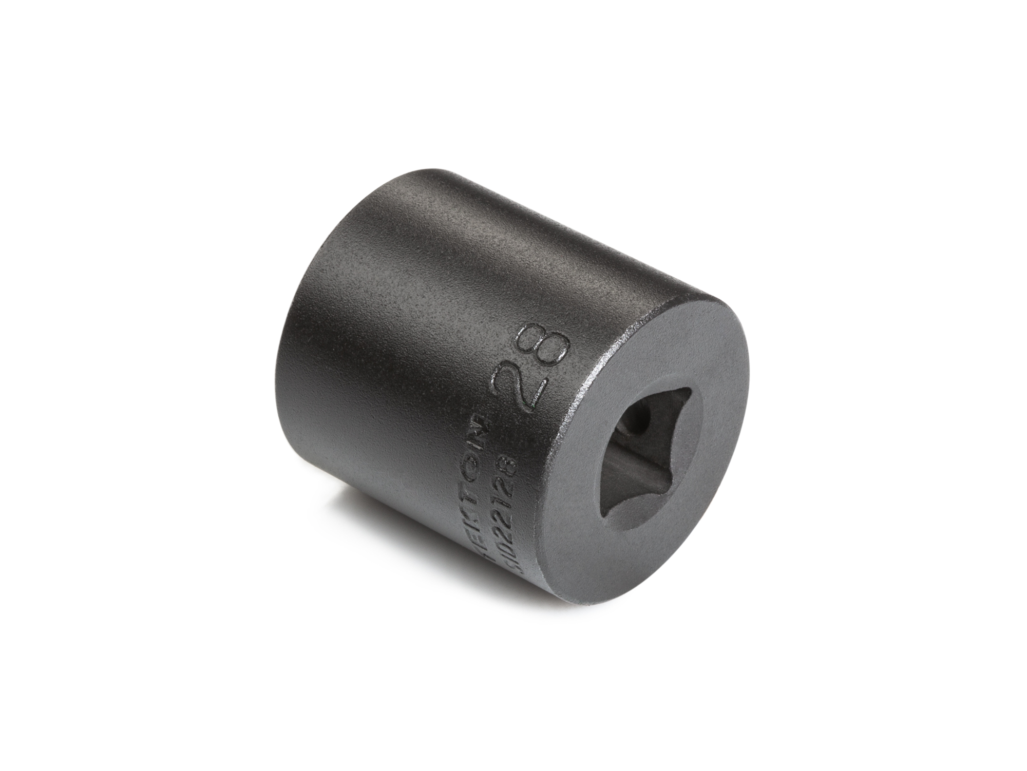 Size: 28 mm (Metric) 6-point standard/shallow impact socket. Has a high-visibility laser etched size marking and a permanent stamped size marking. SID22128.