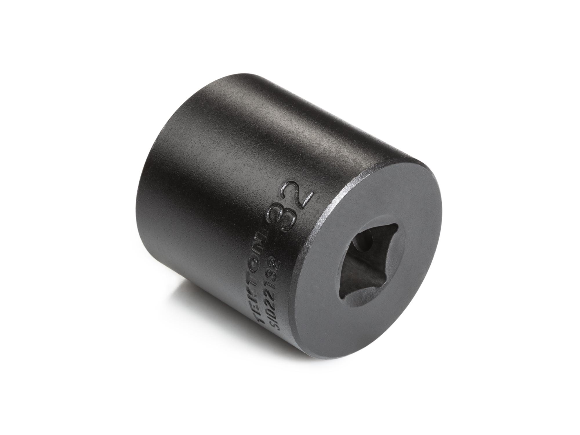 Back angle view of Tekton impact drive 6-point socket. Item #SID22132
