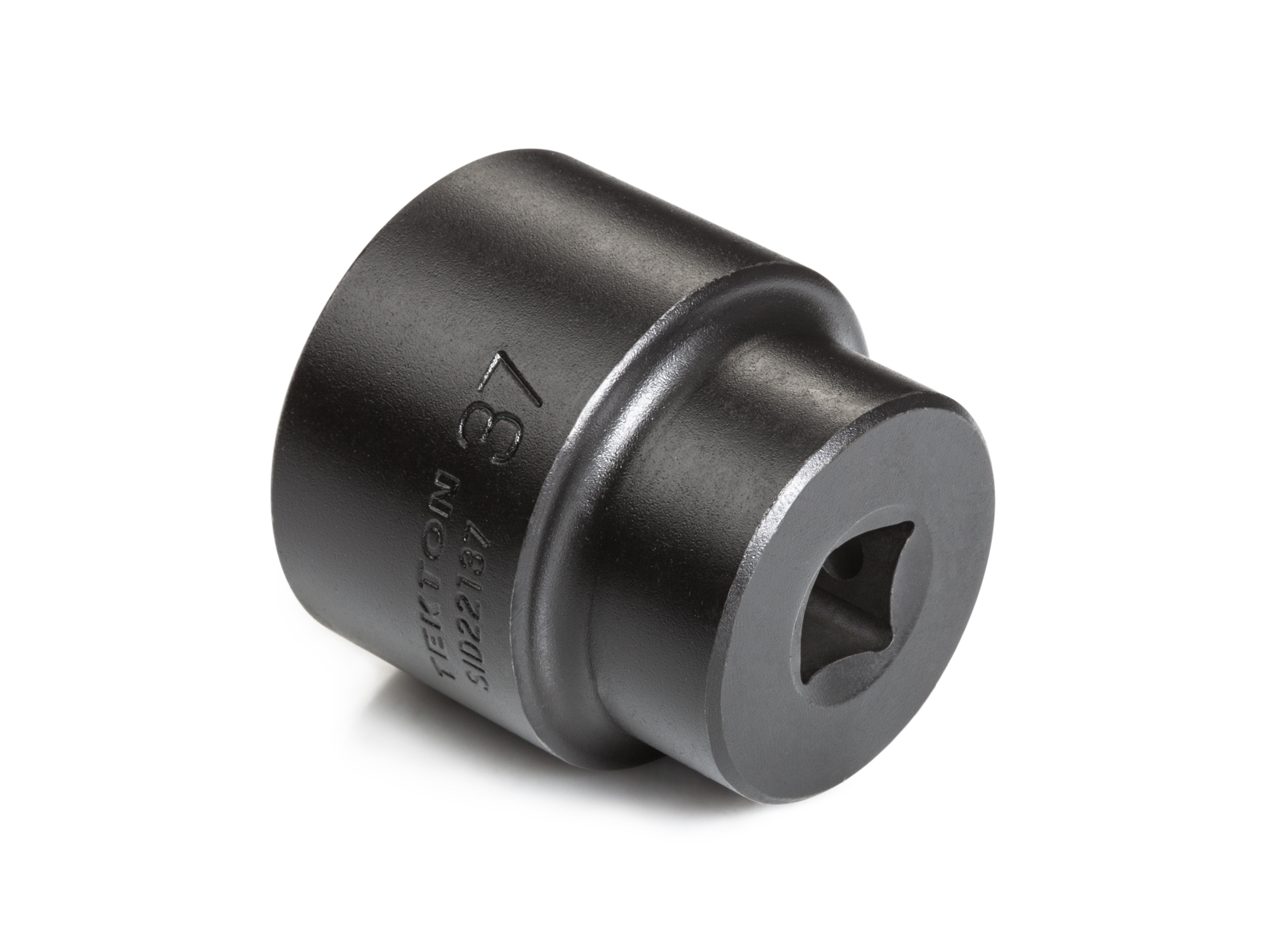 Size: 37 mm (Metric) 6-point standard/shallow impact socket. Has a high-visibility laser etched size marking and a permanent stamped size marking. SID22137.