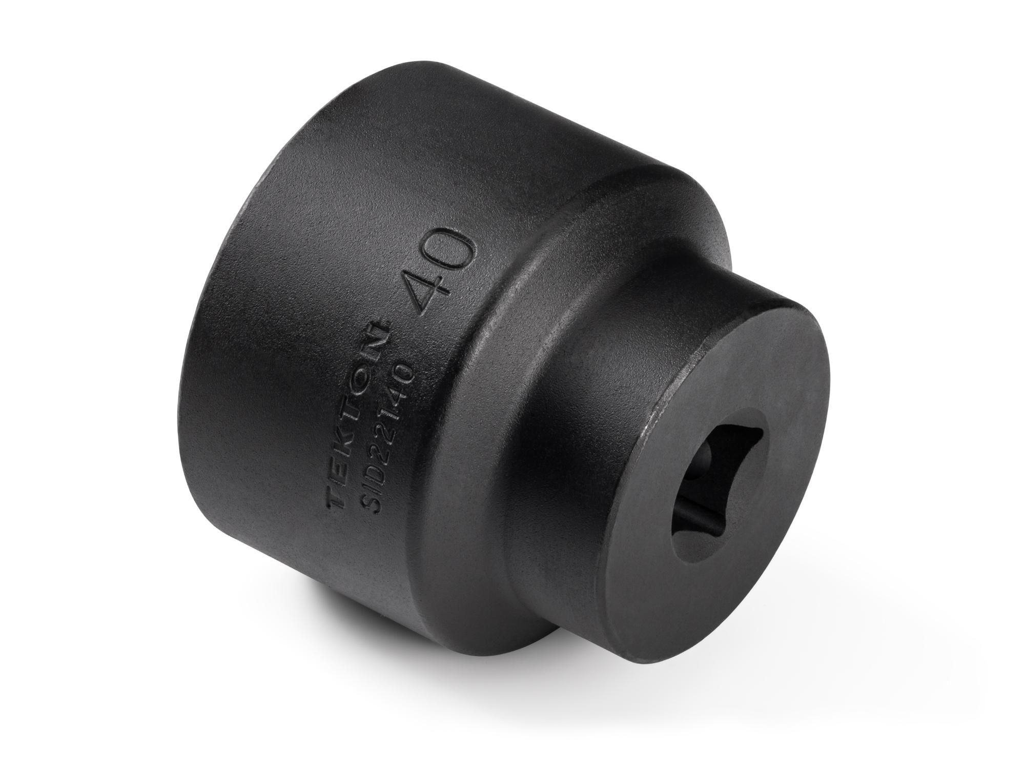 Back angle view of Tekton impact drive 6-point socket. Item #SID22140