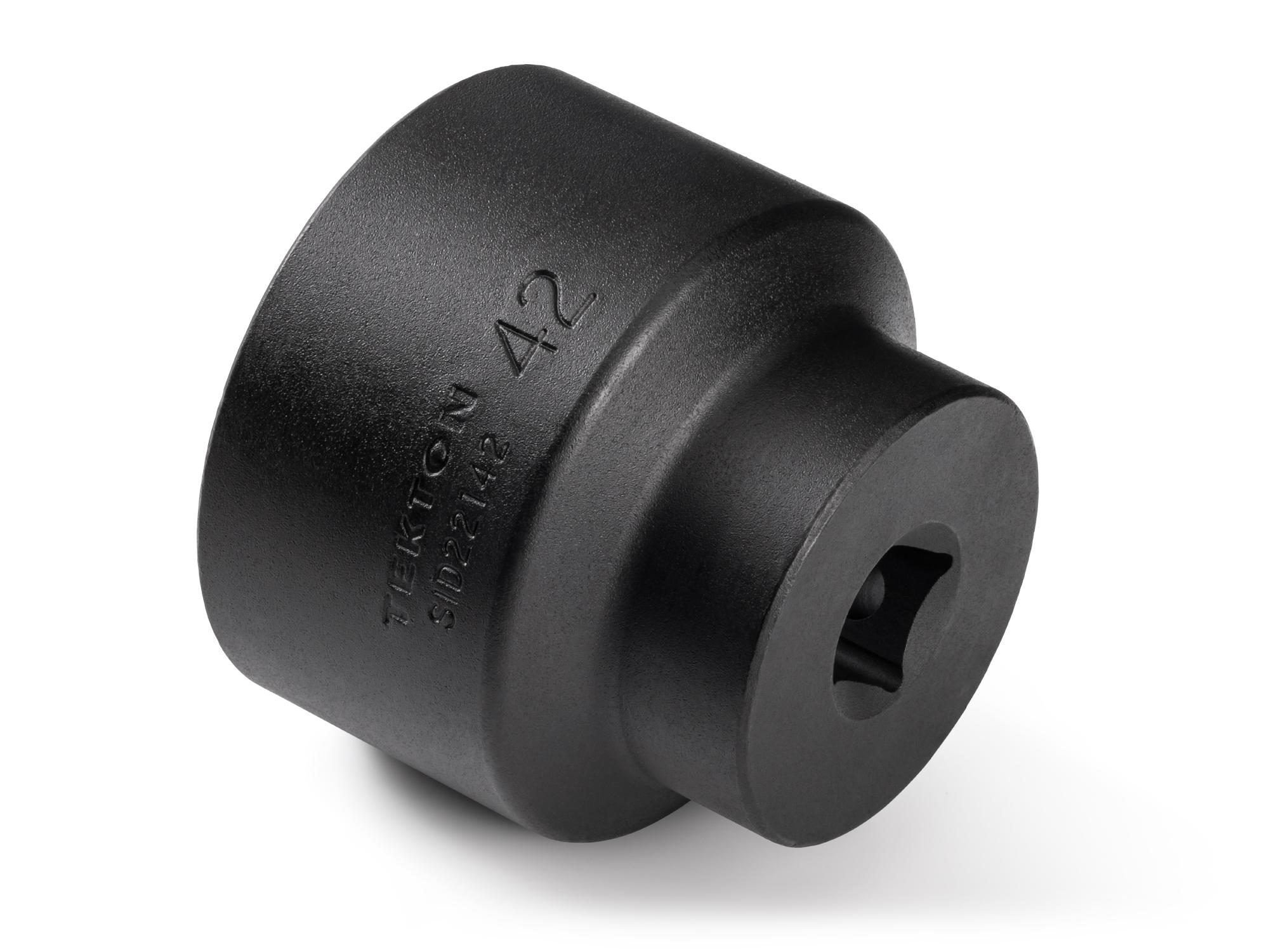 Back angle view of Tekton impact drive 6-point socket. Item #SID22142