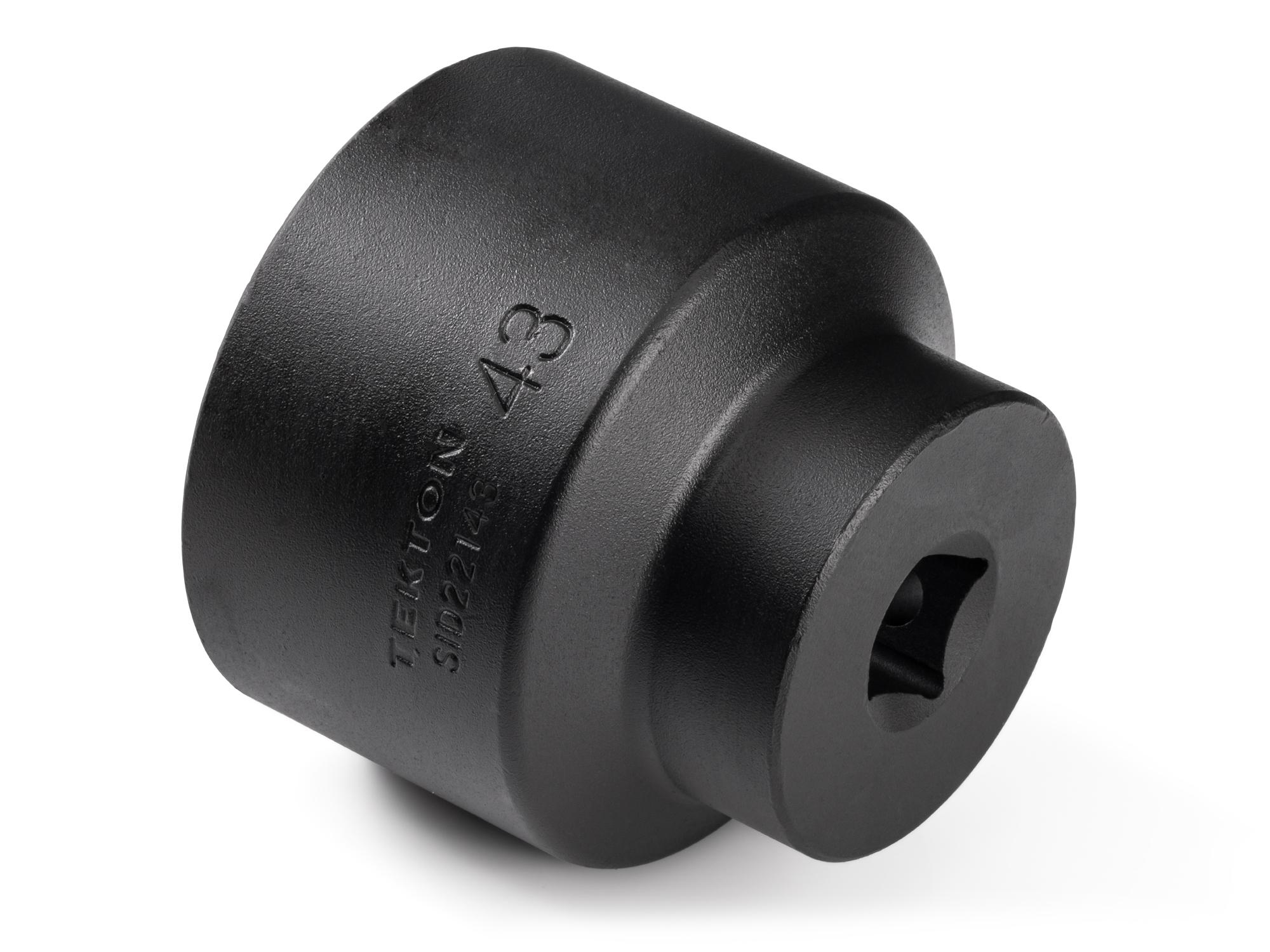 Back angle view of Tekton impact drive 6-point socket. Item #SID22143