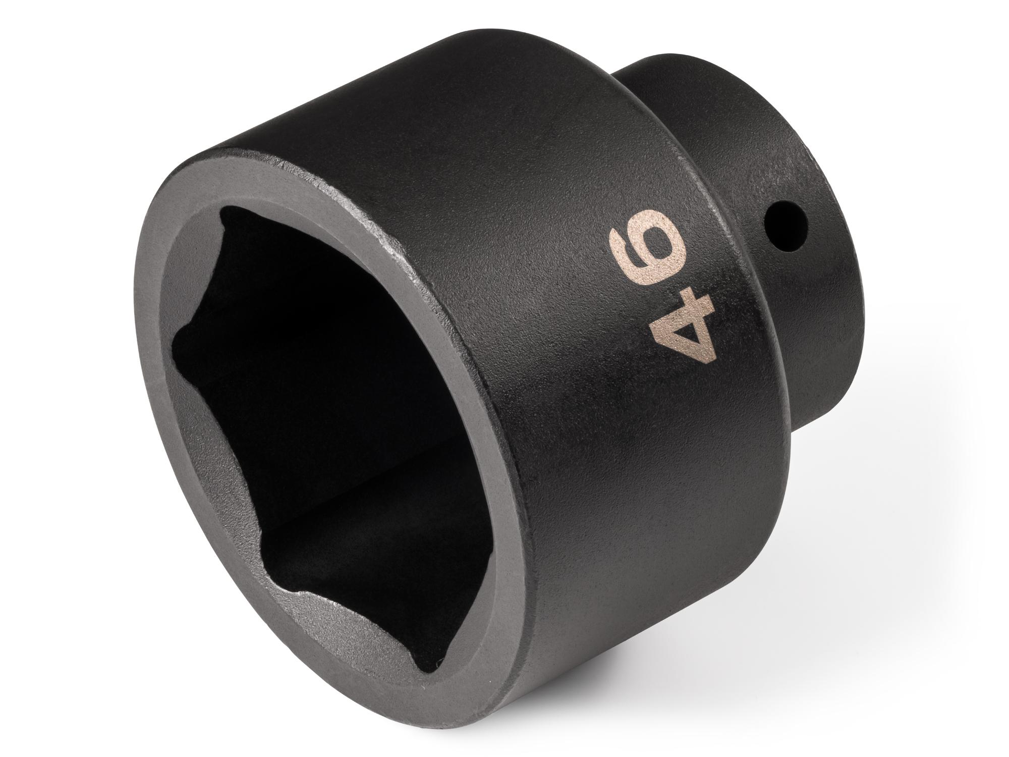 Front-right angle view of Tekton impact drive 6-point socket. Item #SID22146