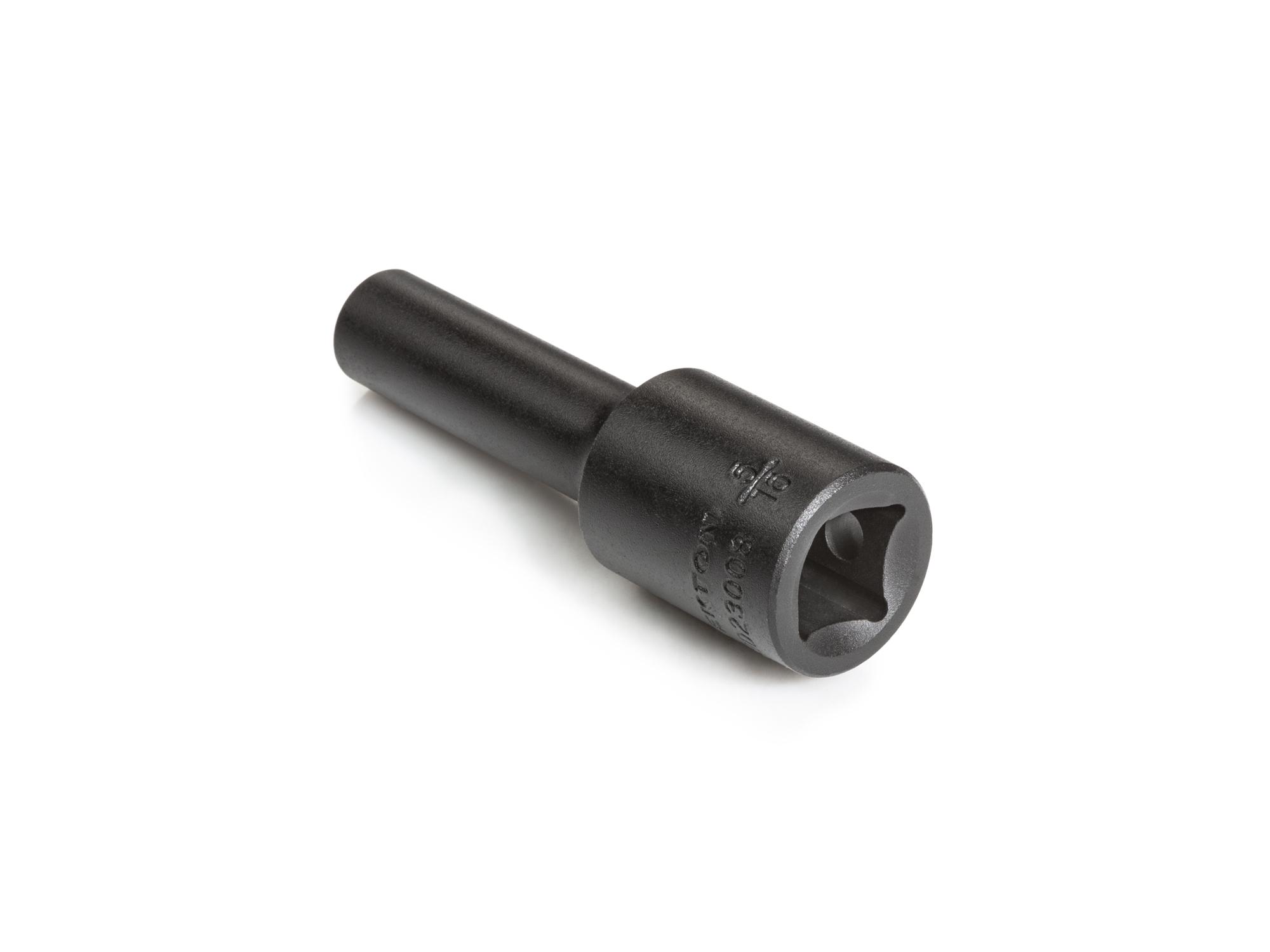 Back angle view of Tekton impact drive 6-point socket. Item #SID23008
