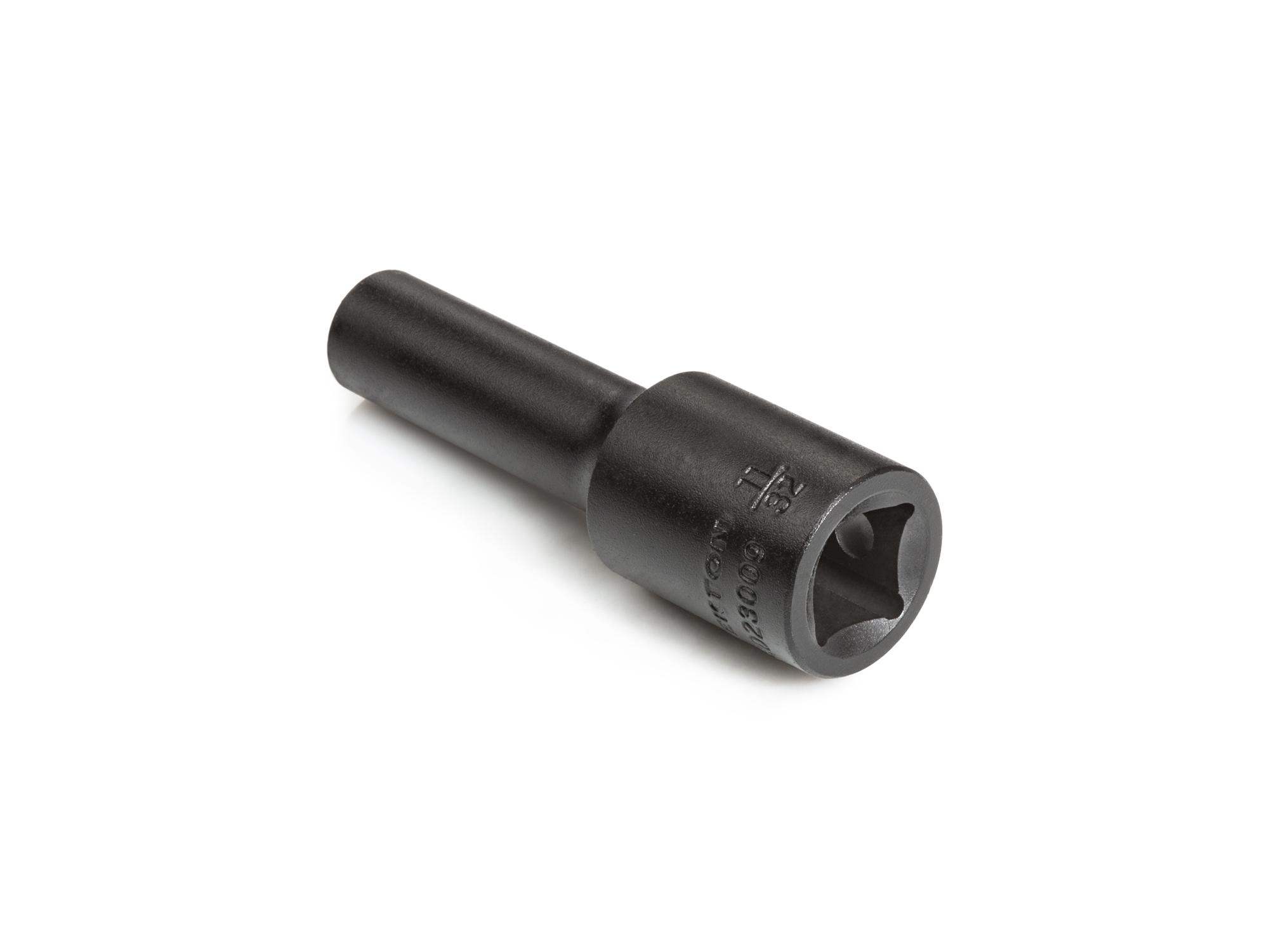 Back angle view of Tekton impact drive 6-point socket. Item #SID23009