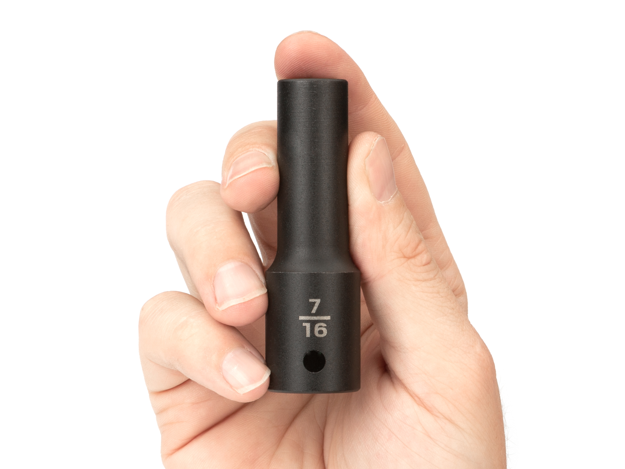 1/2 Inch Drive x 7/16 Inch Deep 6-Point Impact Socket | TEKTON
