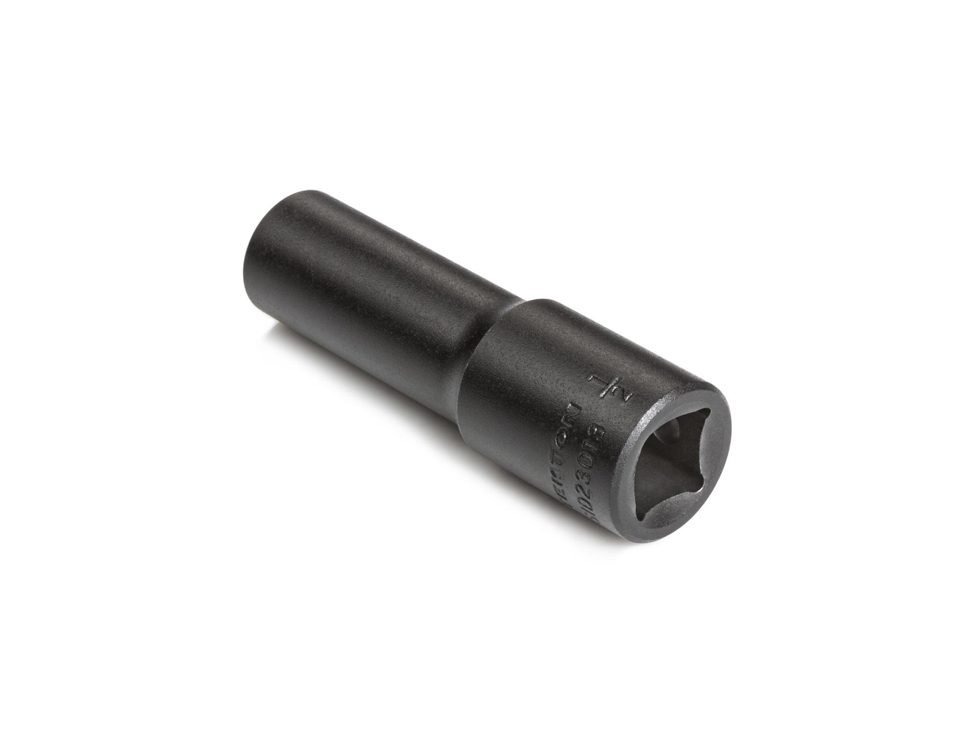 Back angle view of Tekton impact drive 6-point socket. Item #SID23013