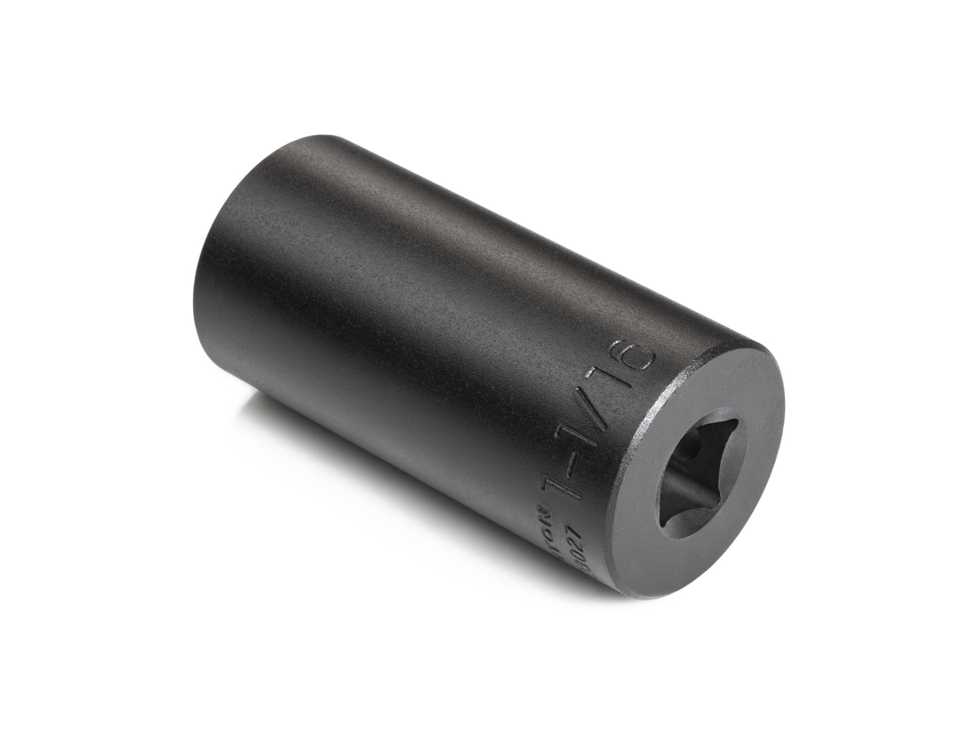 Back angle view of Tekton impact drive 6-point socket. Item #SID23027