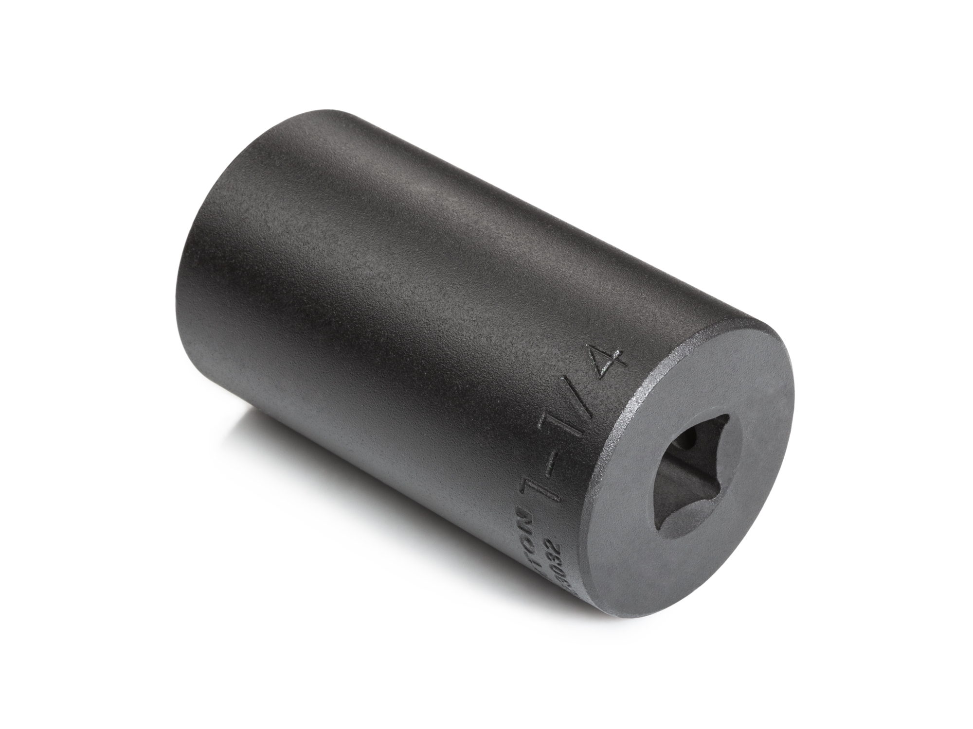 Size: 1-1/4 inch (SAE) 6-point deep individual impact socket. Has a high-visibility laser etched size marking and a permanent stamped size marking. SID23032.