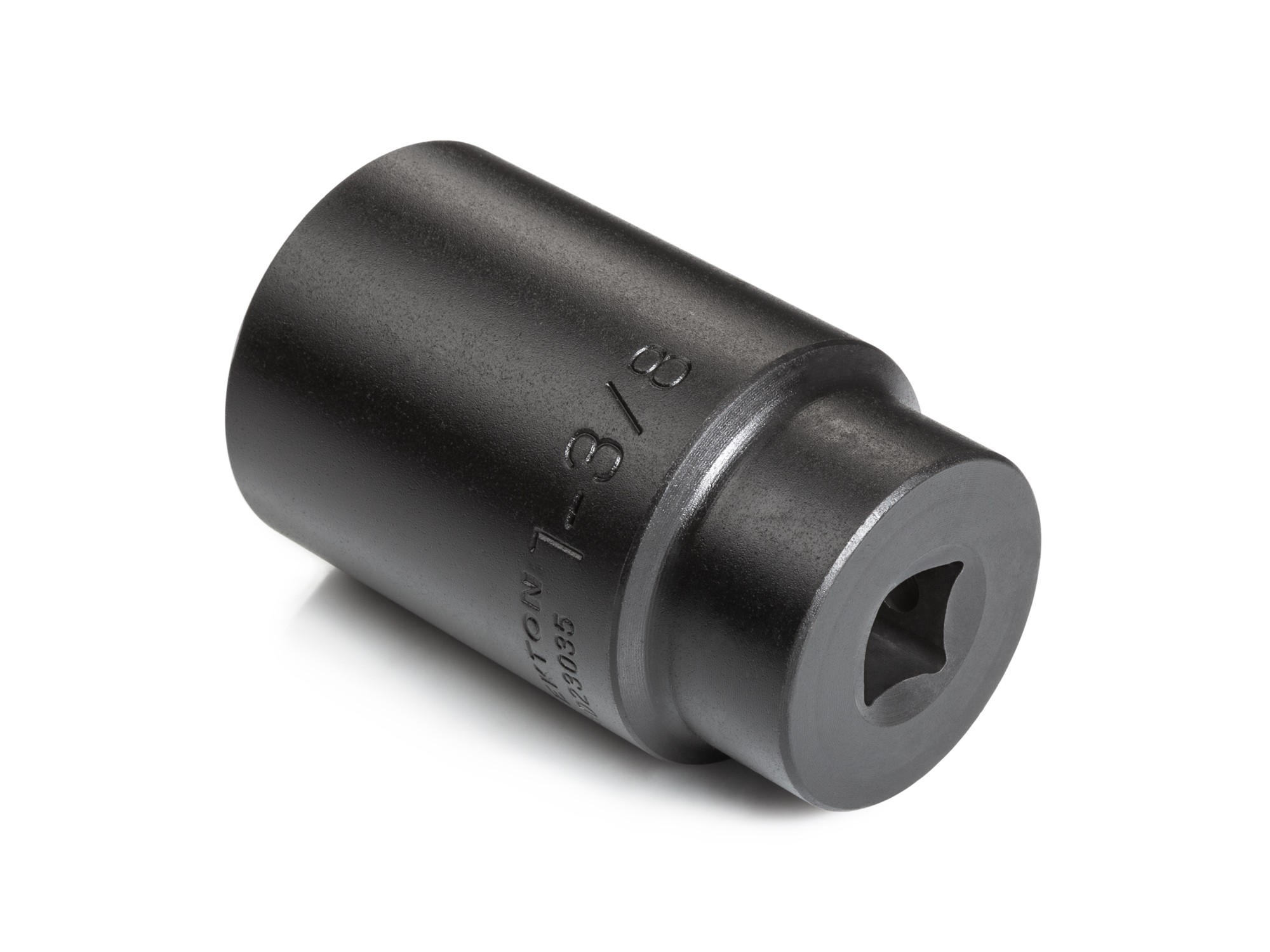 Size: 1-3/8 inch (SAE) 6-point deep individual impact socket. Has a high-visibility laser etched size marking and a permanent stamped size marking. SID23035.