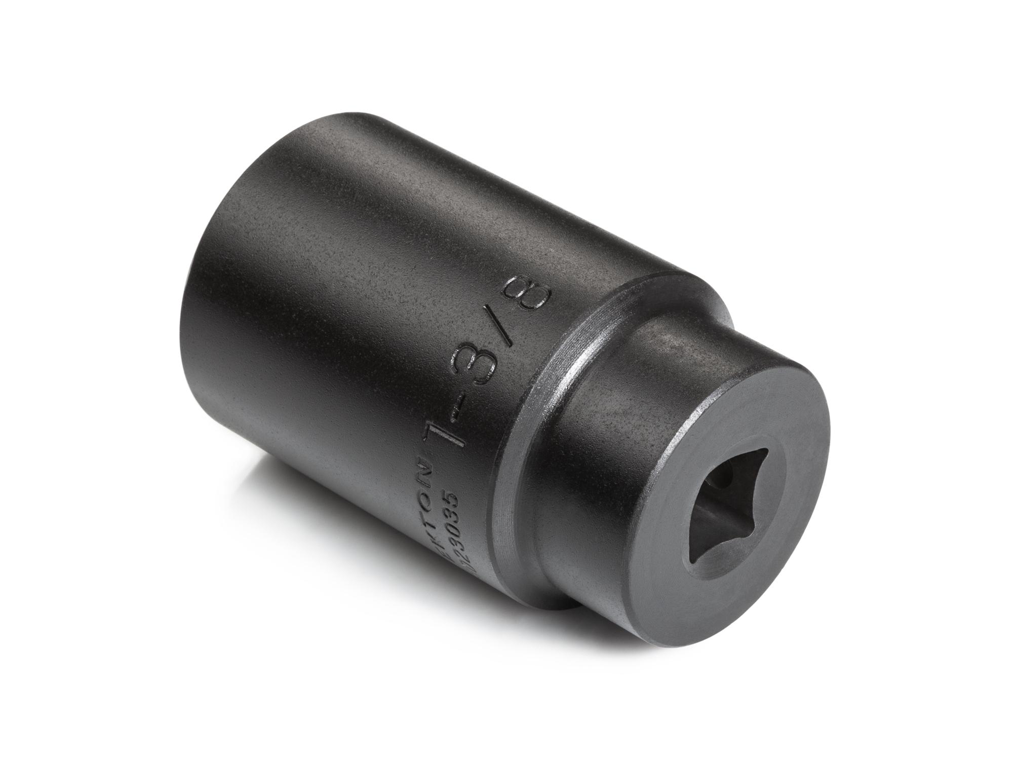 Back angle view of Tekton impact drive 6-point socket. Item #SID23035